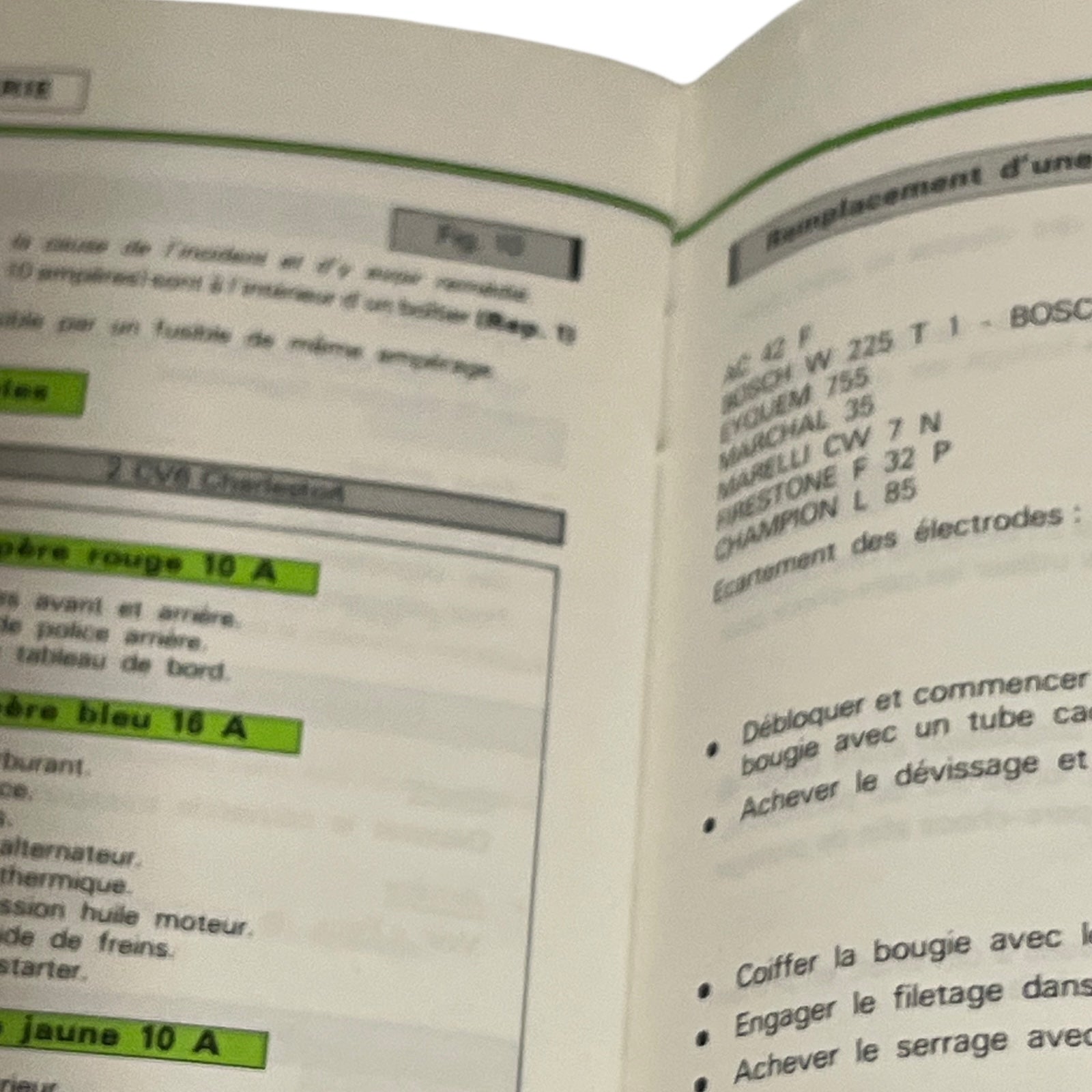 close image of service manual