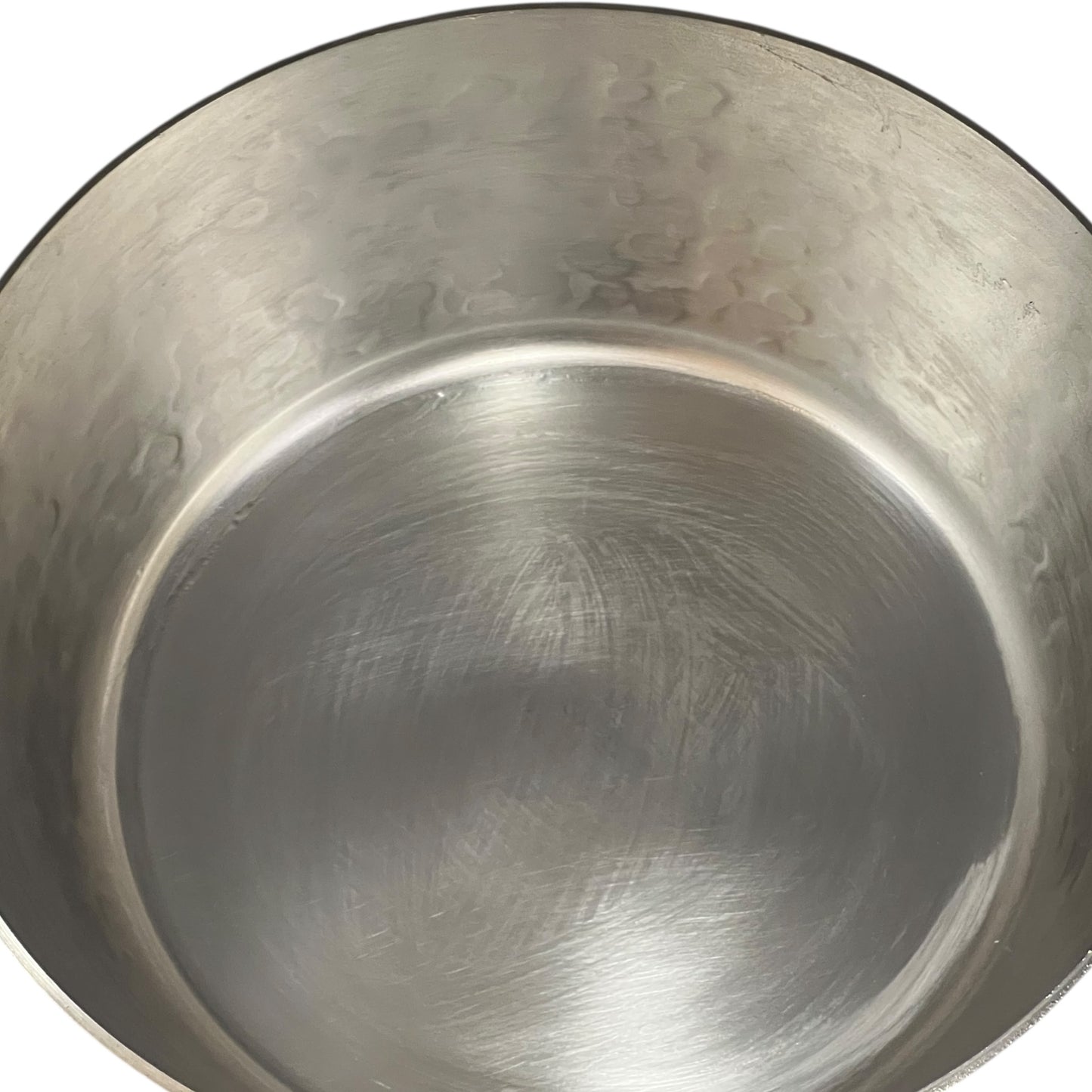 close up image of copper pan inside