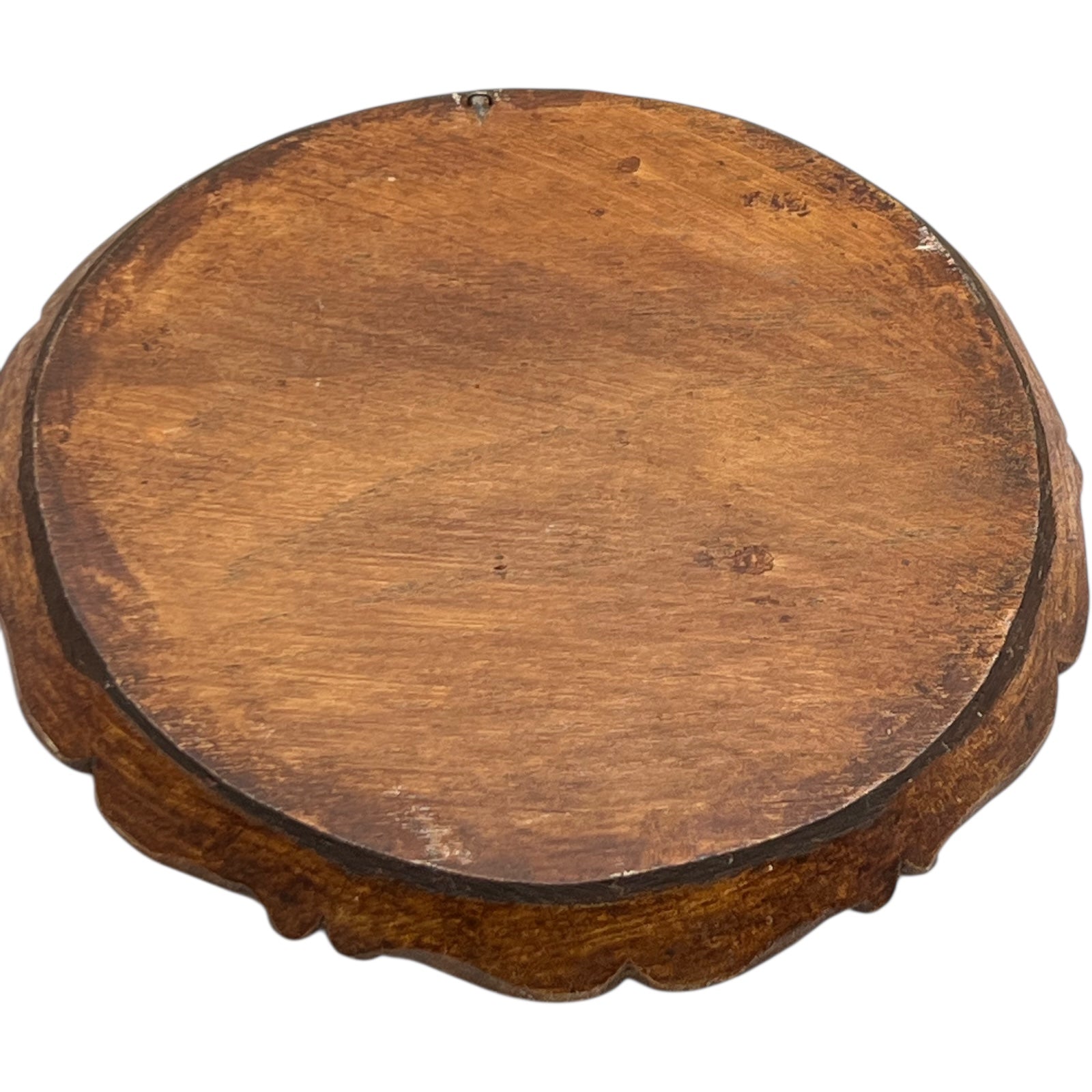 back of wooden plaque