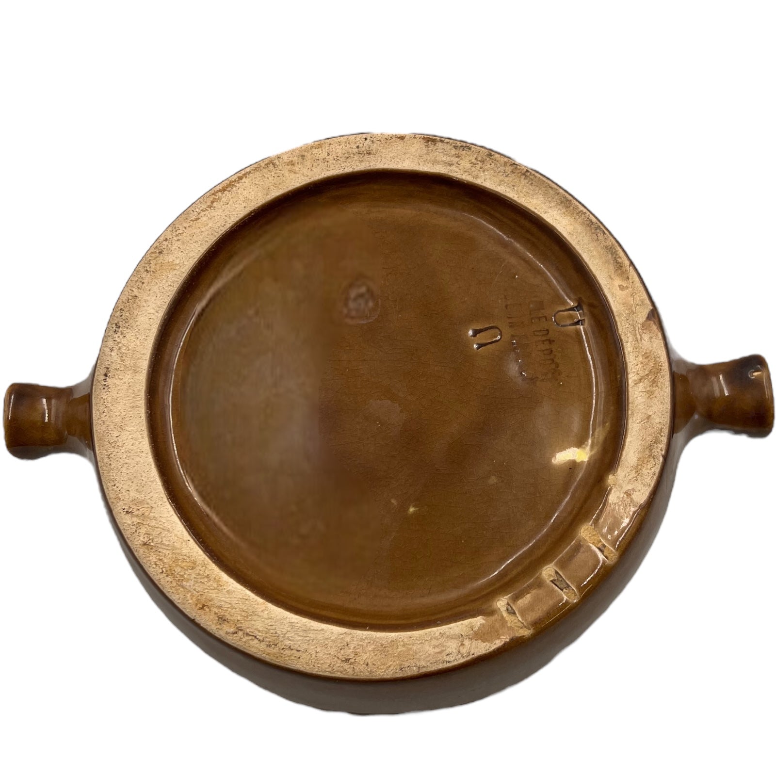 French rustic escargot snail plate with 12 holes