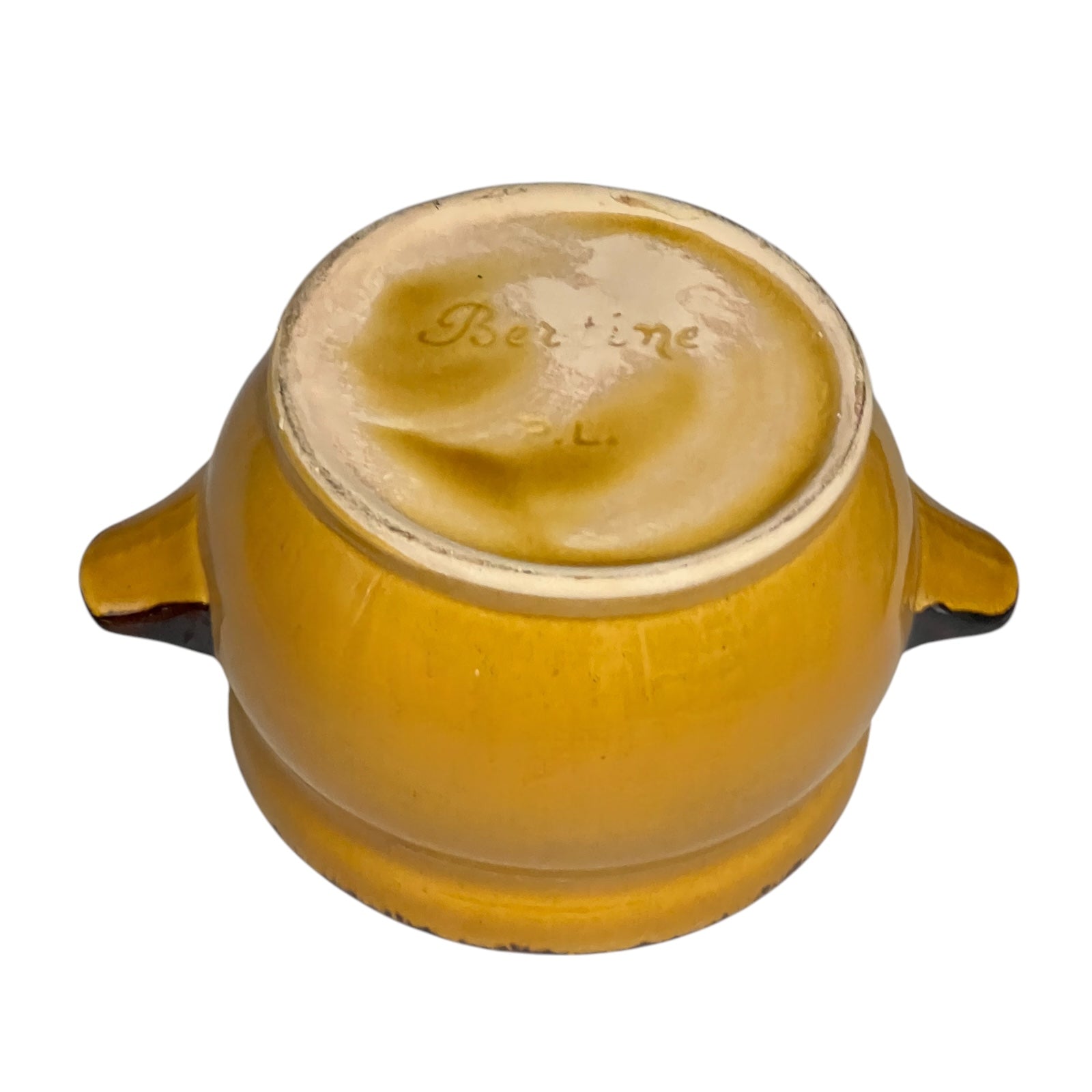 base of Vintage Bertine Porcelain Bowl with Lid