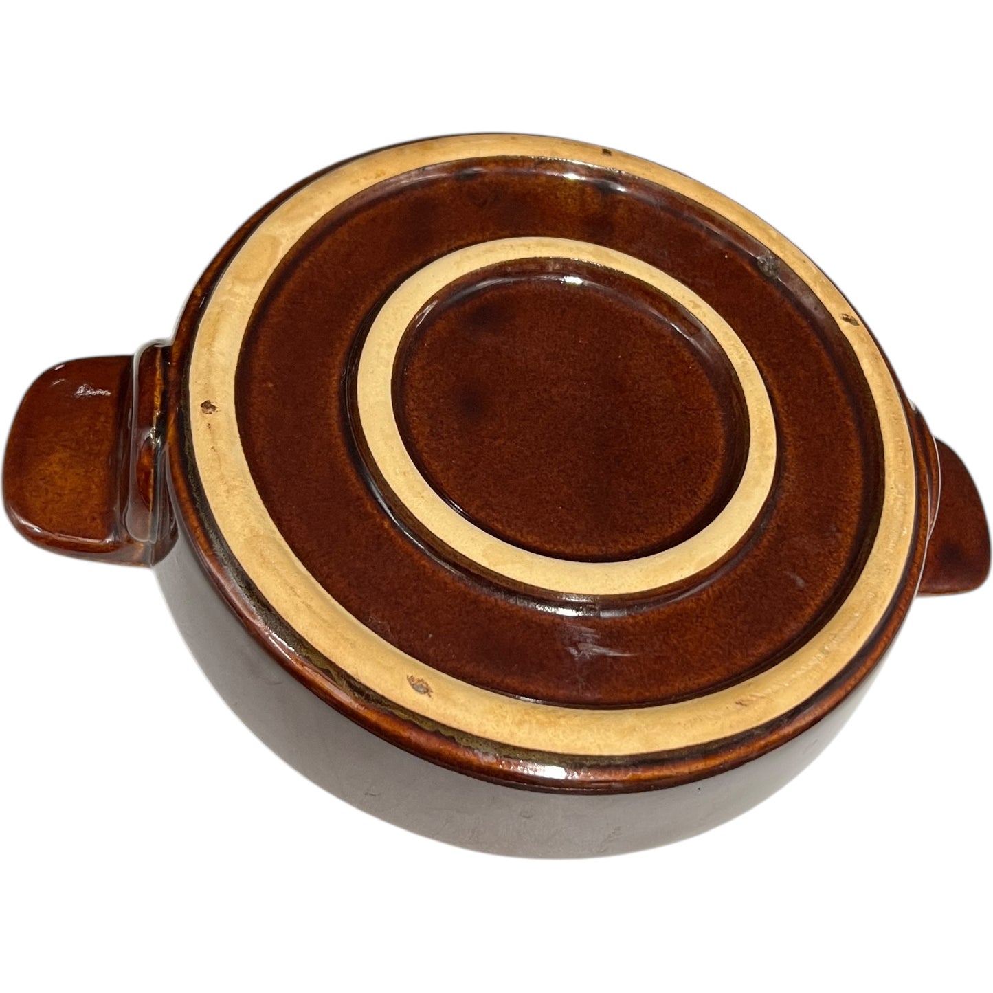 underside view French Rustic Ceramic Escargot Dishes, Vintage Snail Pots Plates