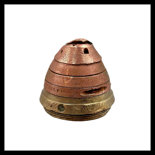 WW1 militaria relic memorabilia brass fuse for sale from All Things French Store