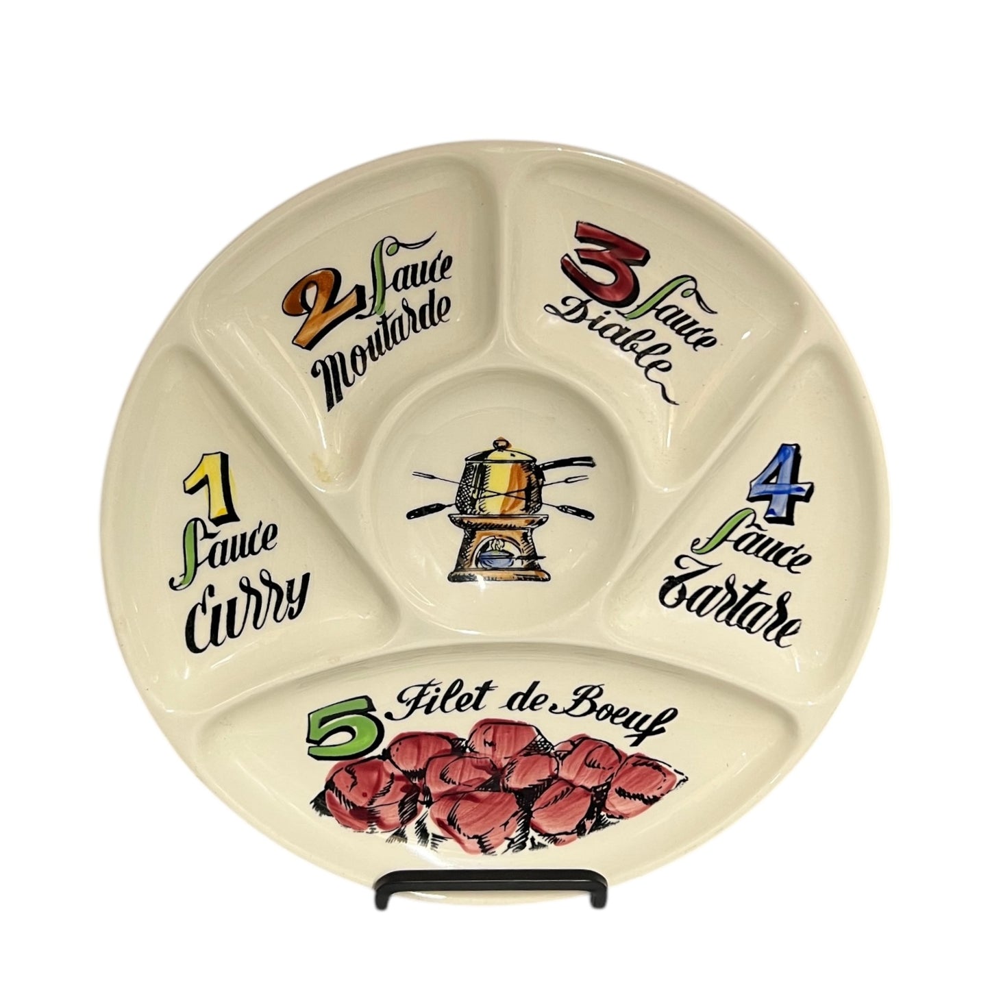 Fondue plate