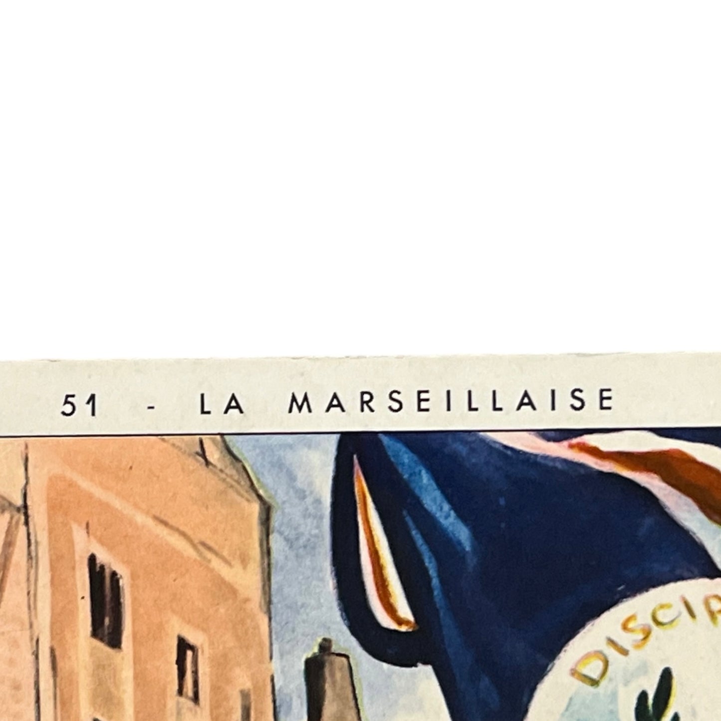 Vintage French Double Sided 1950s School Poster, La Marseillaise (P14)