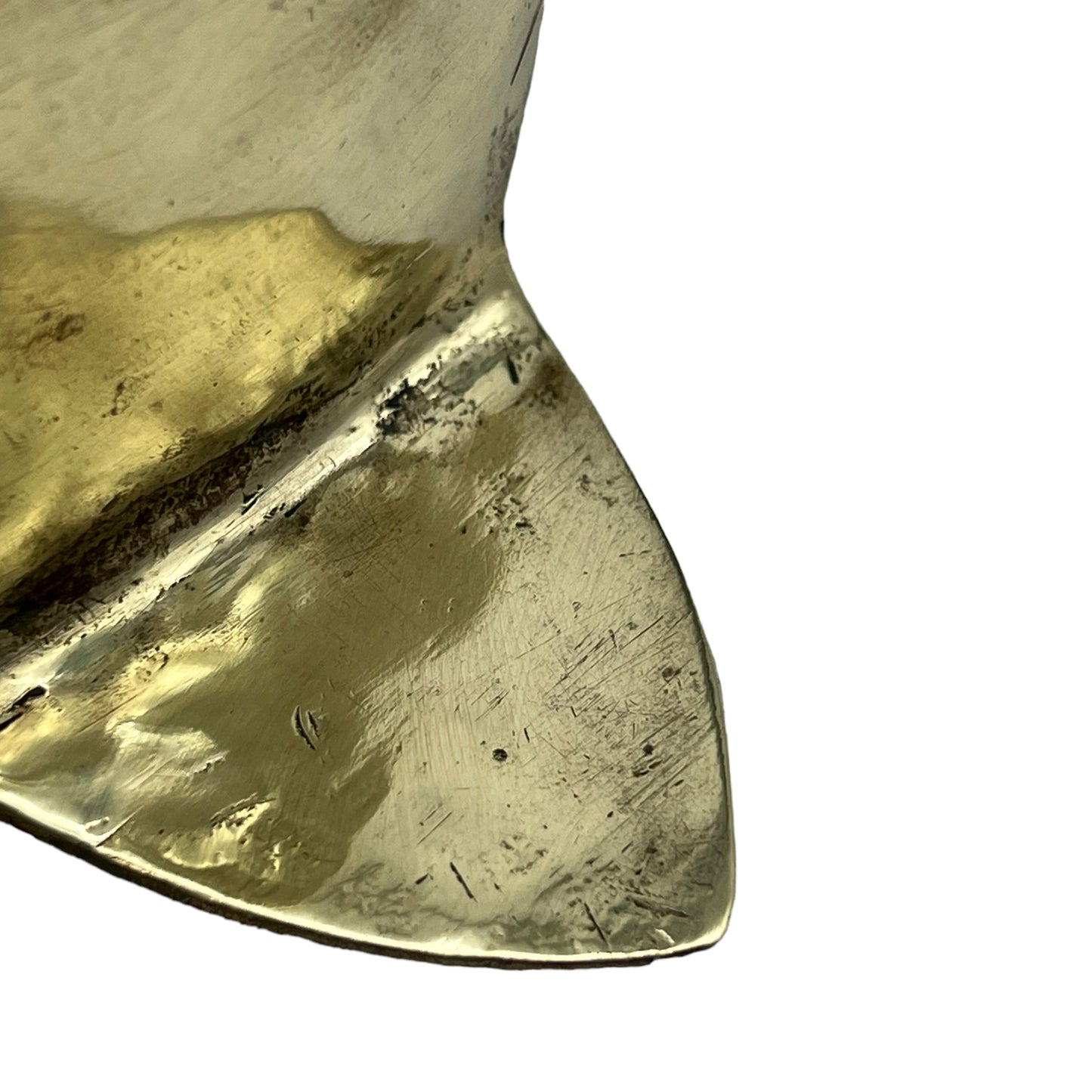image 7 German WW1 solid brass trench art pot stand
