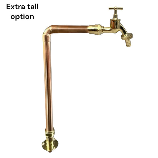 Bespoke XL Size Vintage Style Handmade Copper and Brass Kitchen Tap
