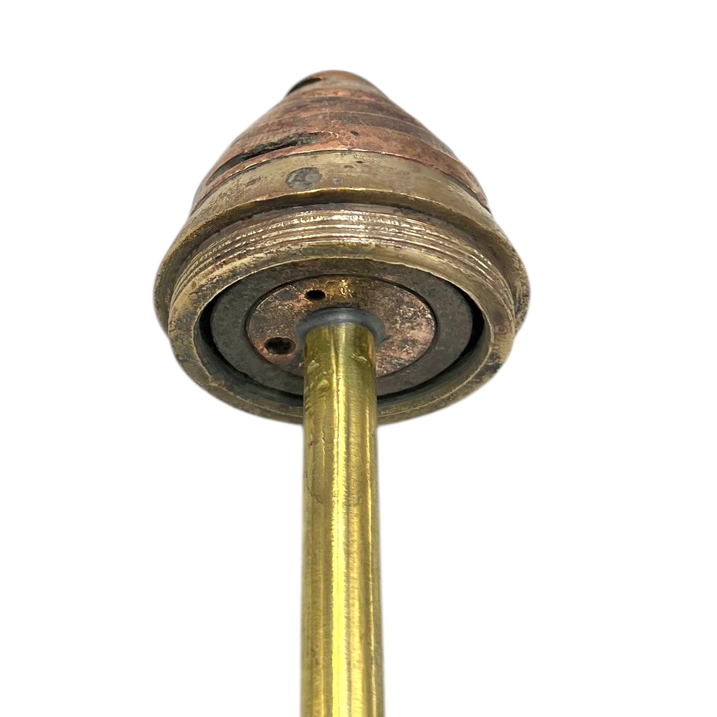 WW1 brass fuse head view from underneath