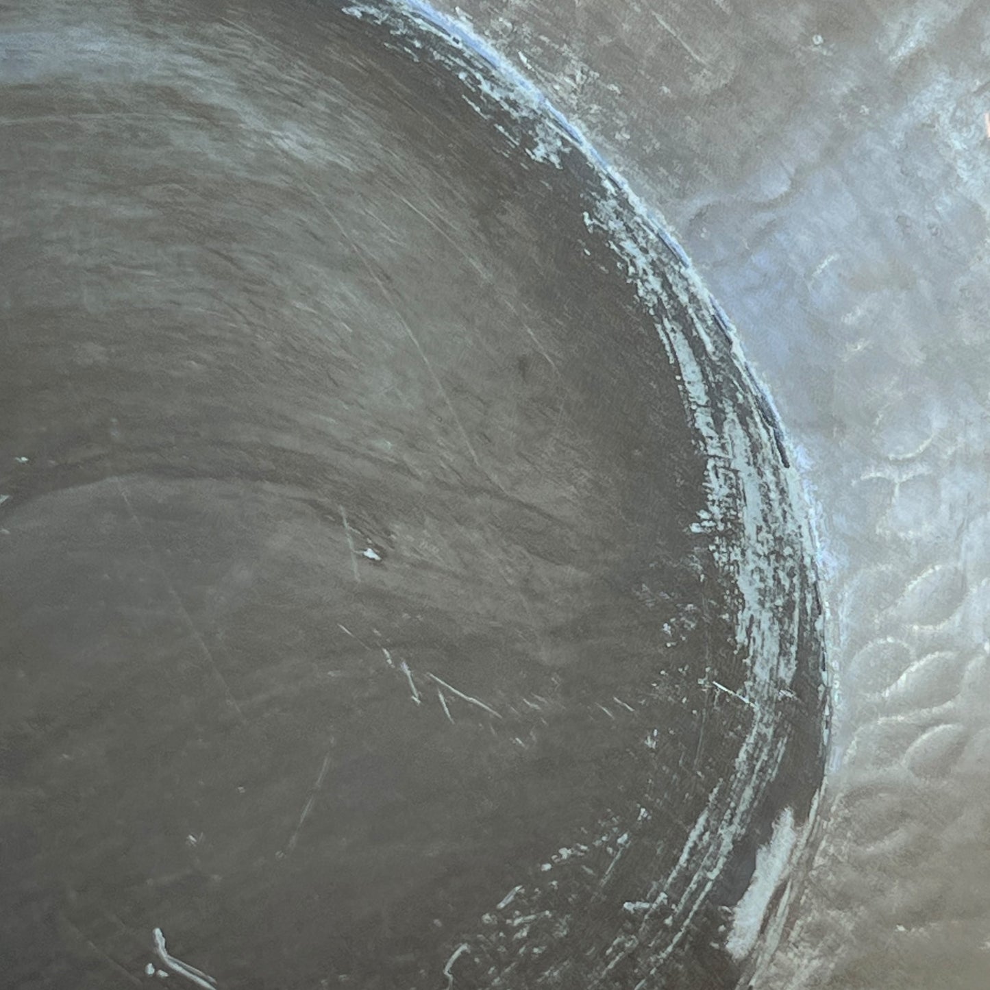 inside view of copper pan