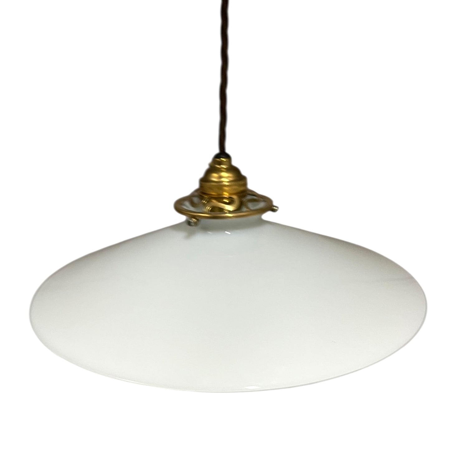 Vintage Milk Glass Ceiling Light for Living Room, French Pendant Lamp