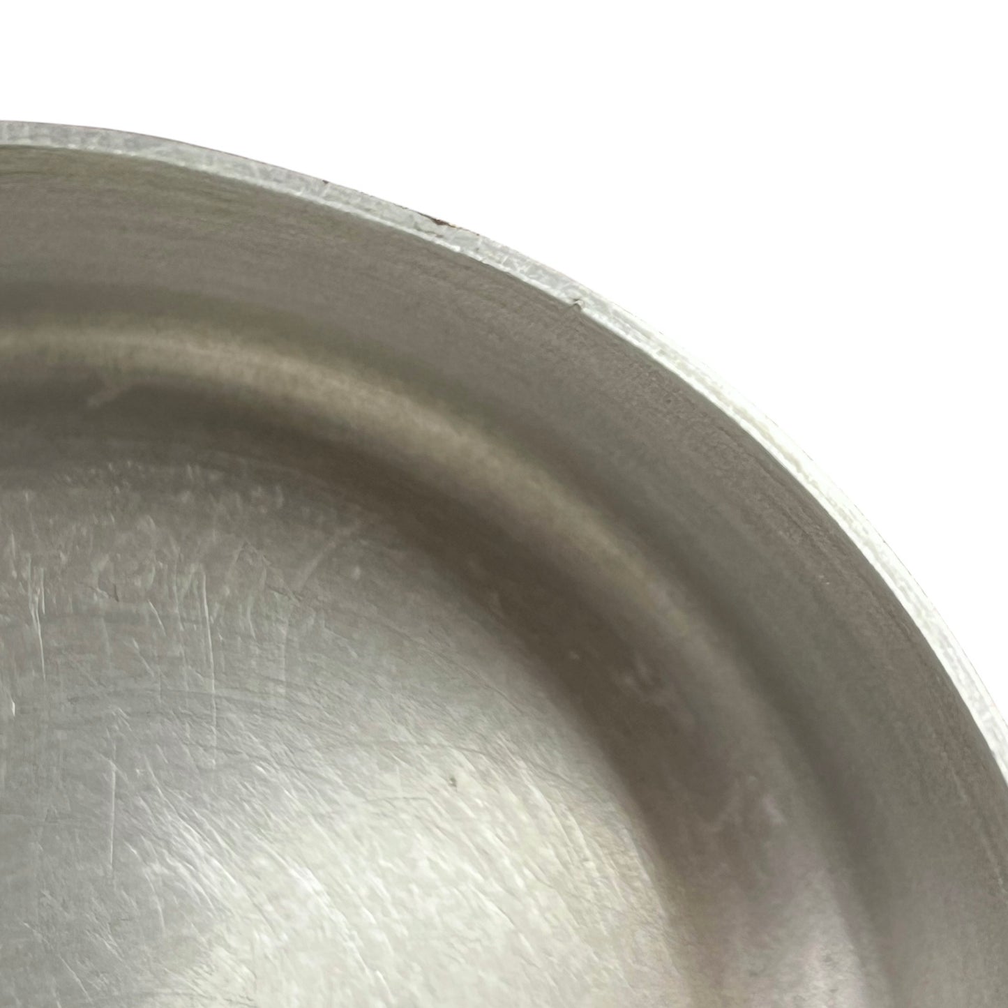 inside edge of French copper pan