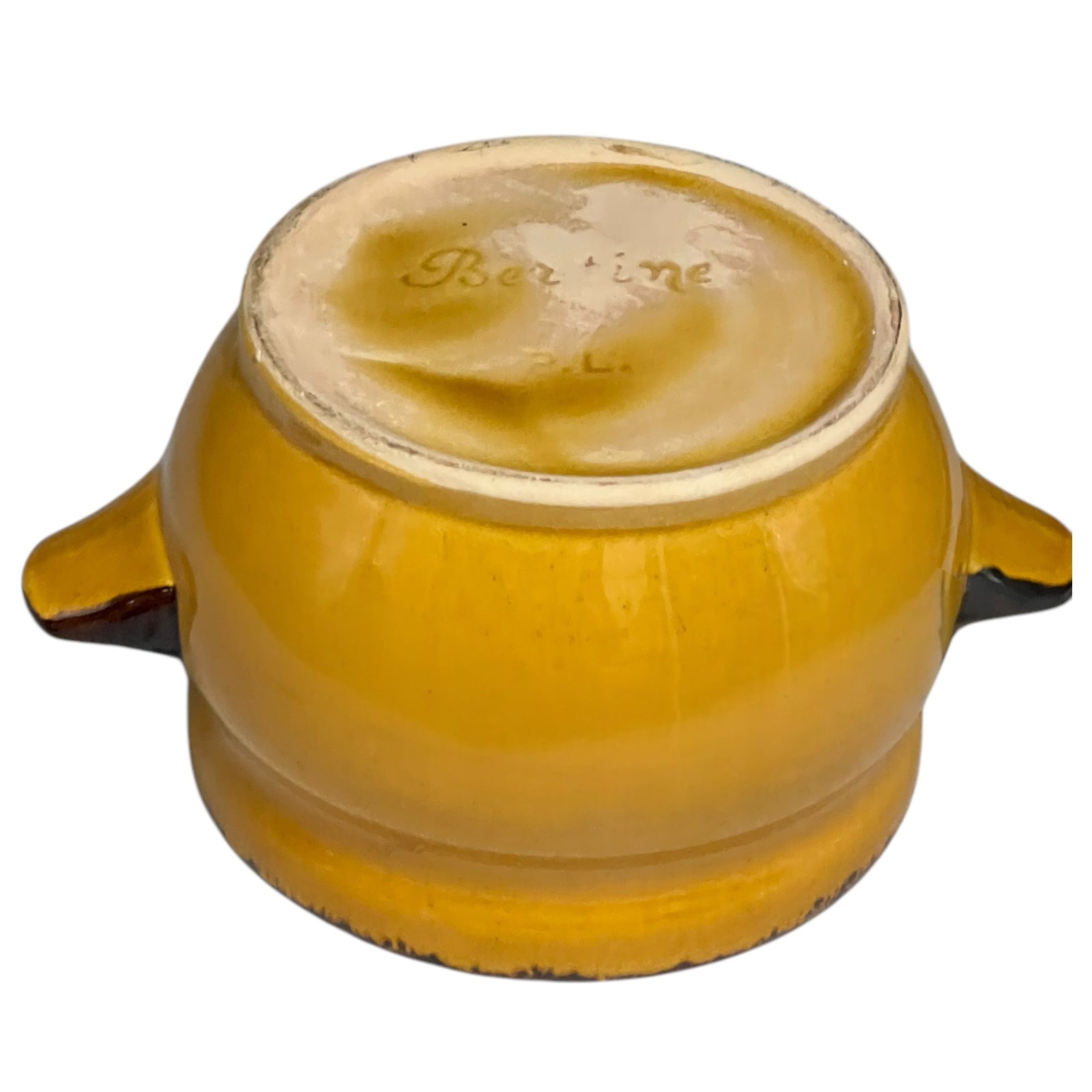 base of Vintage Bertine Porcelain Bowl with Lid