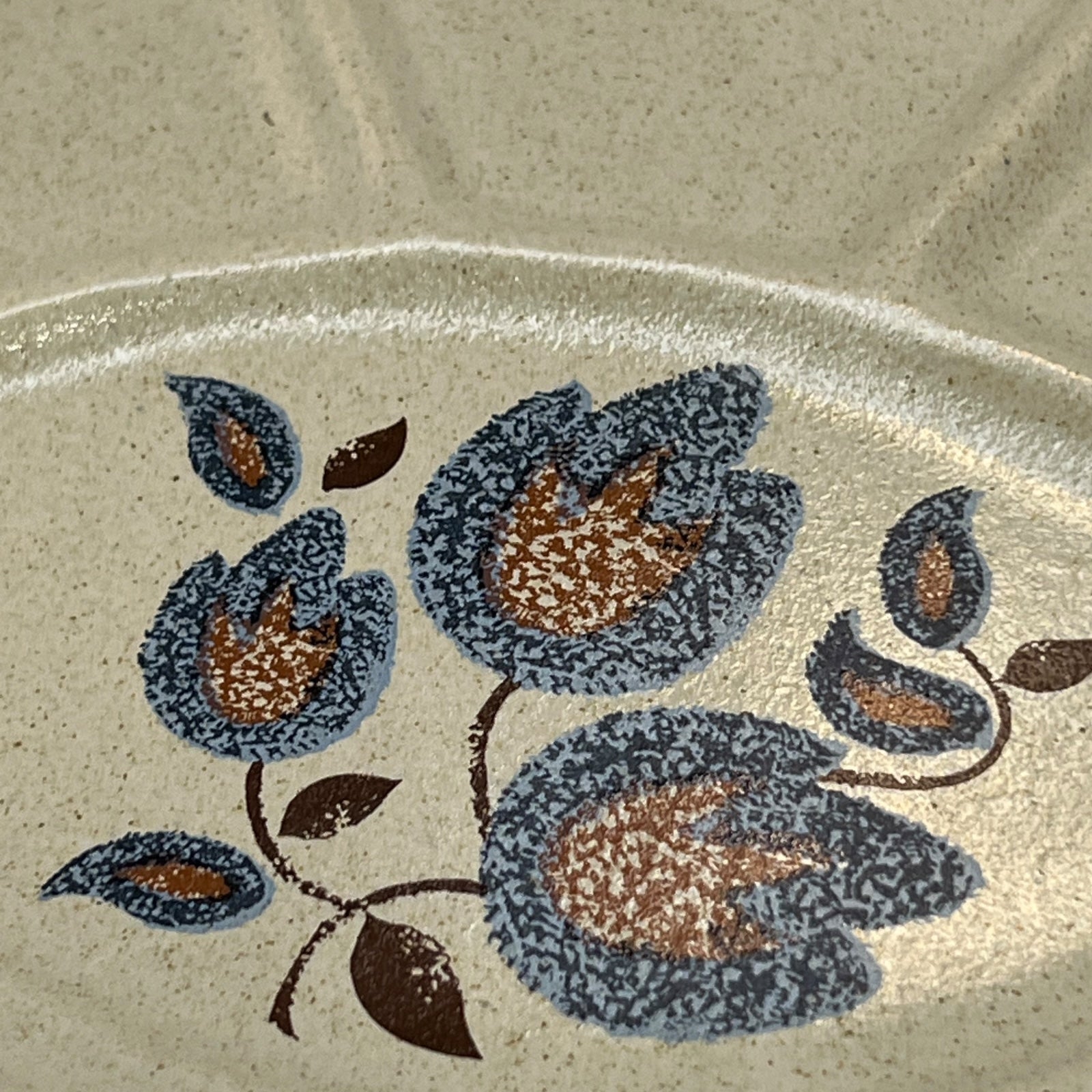 close up view of divided French vintage plate