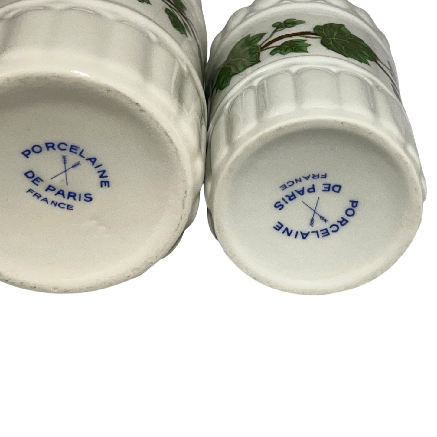 French Vintage Paris Porcelain Bathroom Accessories, Ceramic Lotion Bottles