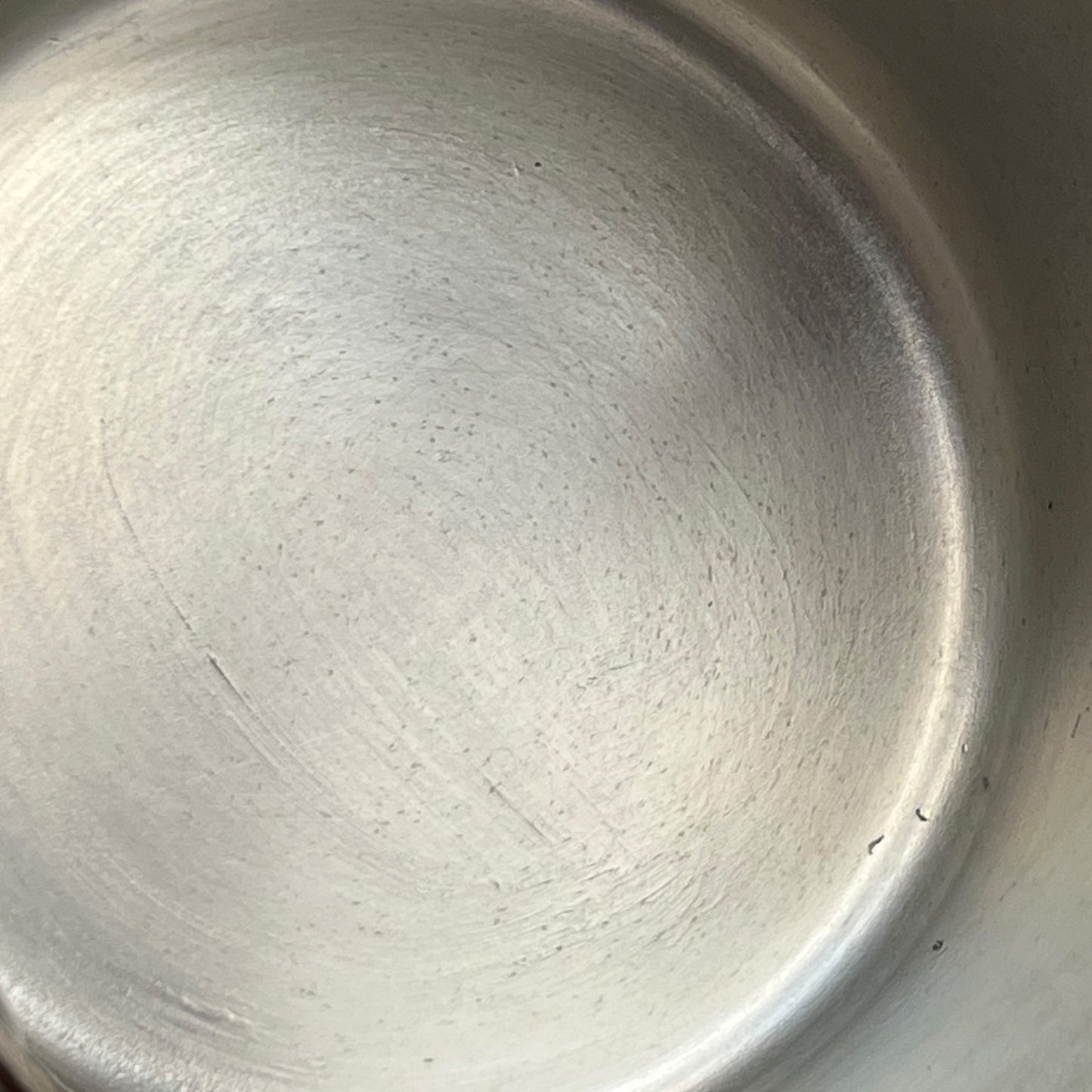 copper pan with brand new tin lining