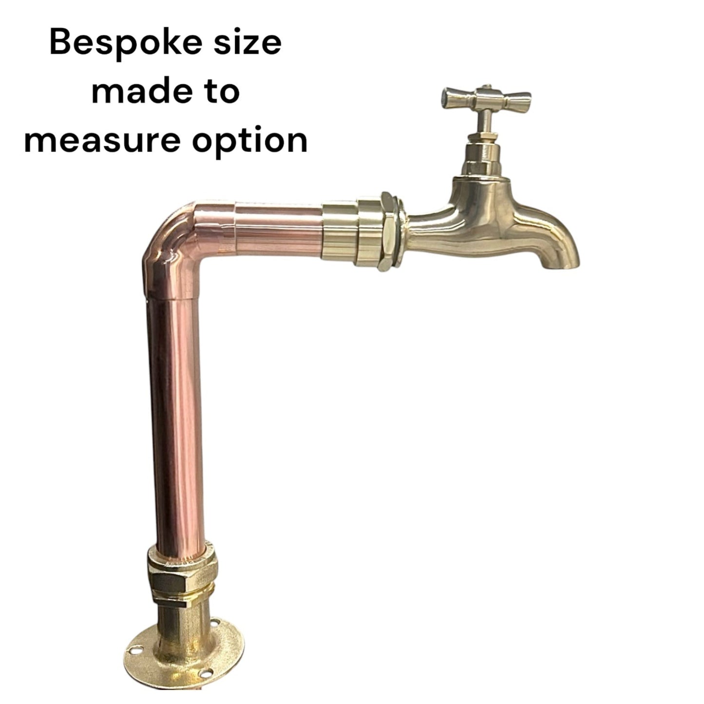 Bespoke Made to Measure Vintage Style Handmade Copper and Brass Kitchen Tap