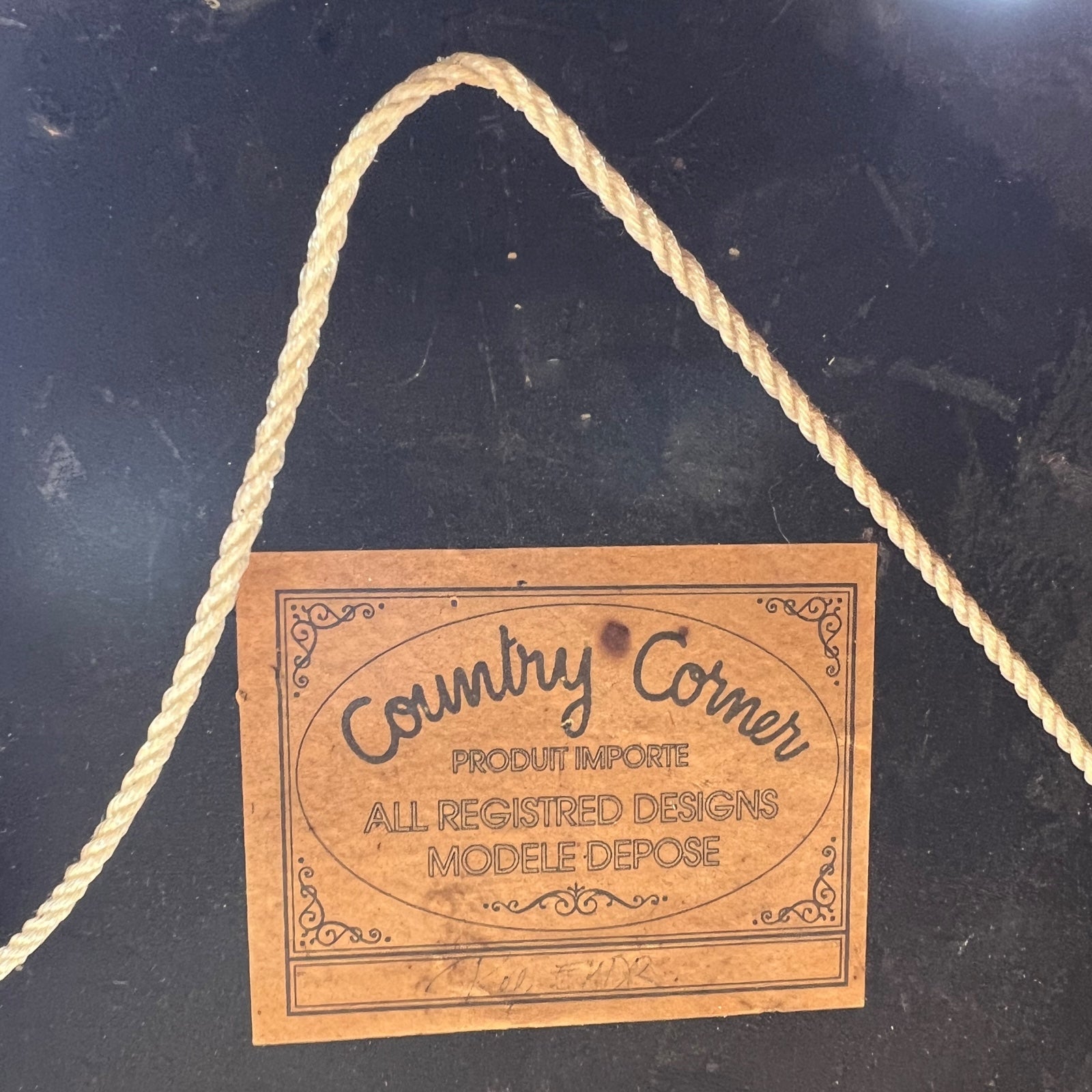 back of country corner clock