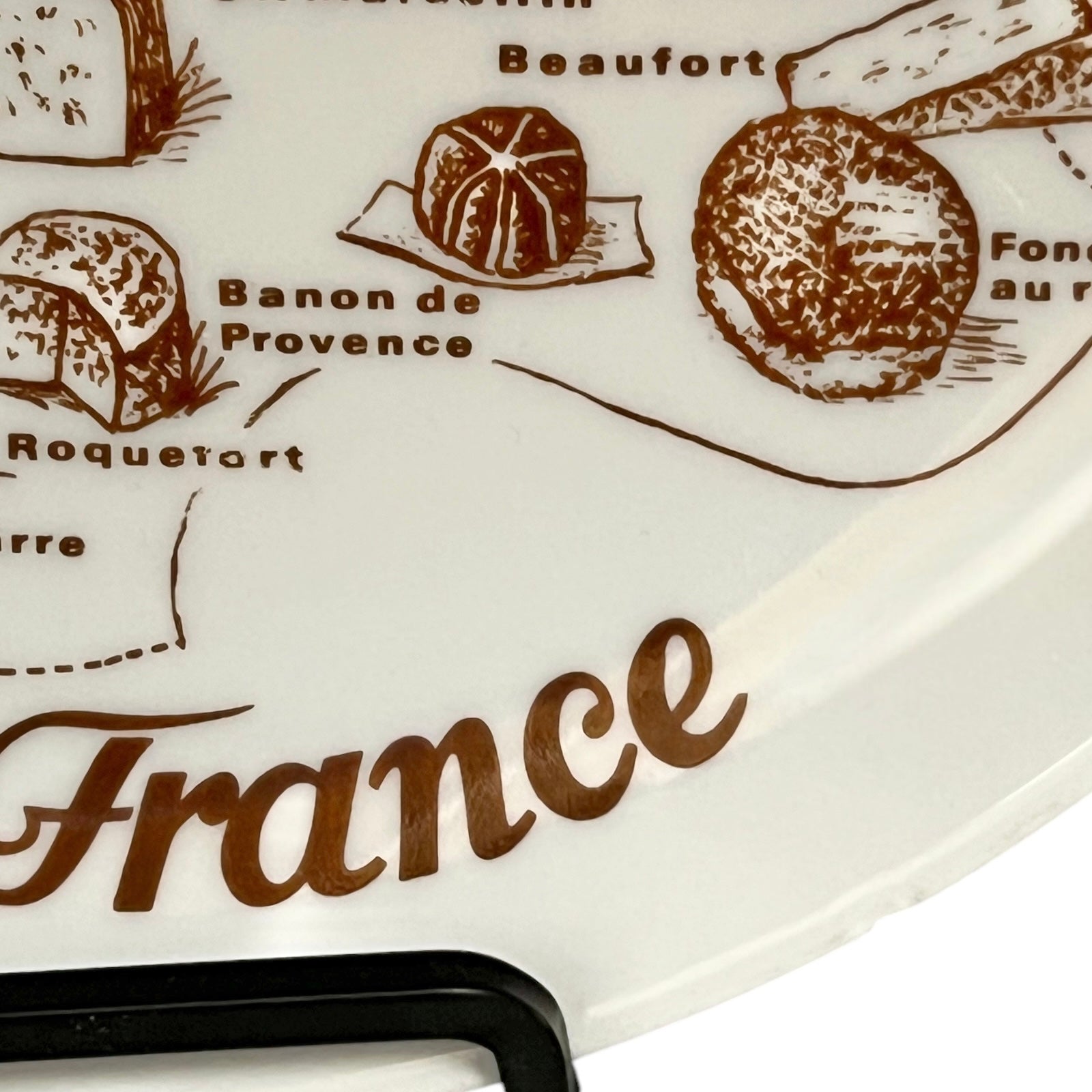 5 Cheese Plates & Cheese Platter, Porcelain Tableware, Les Fromages Set
