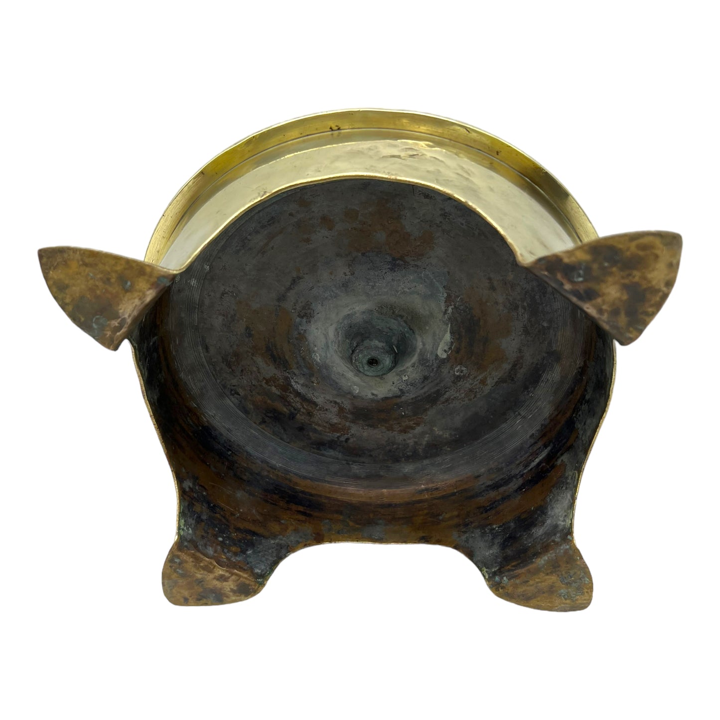 image 13 German WW1 solid brass trench art pot stand