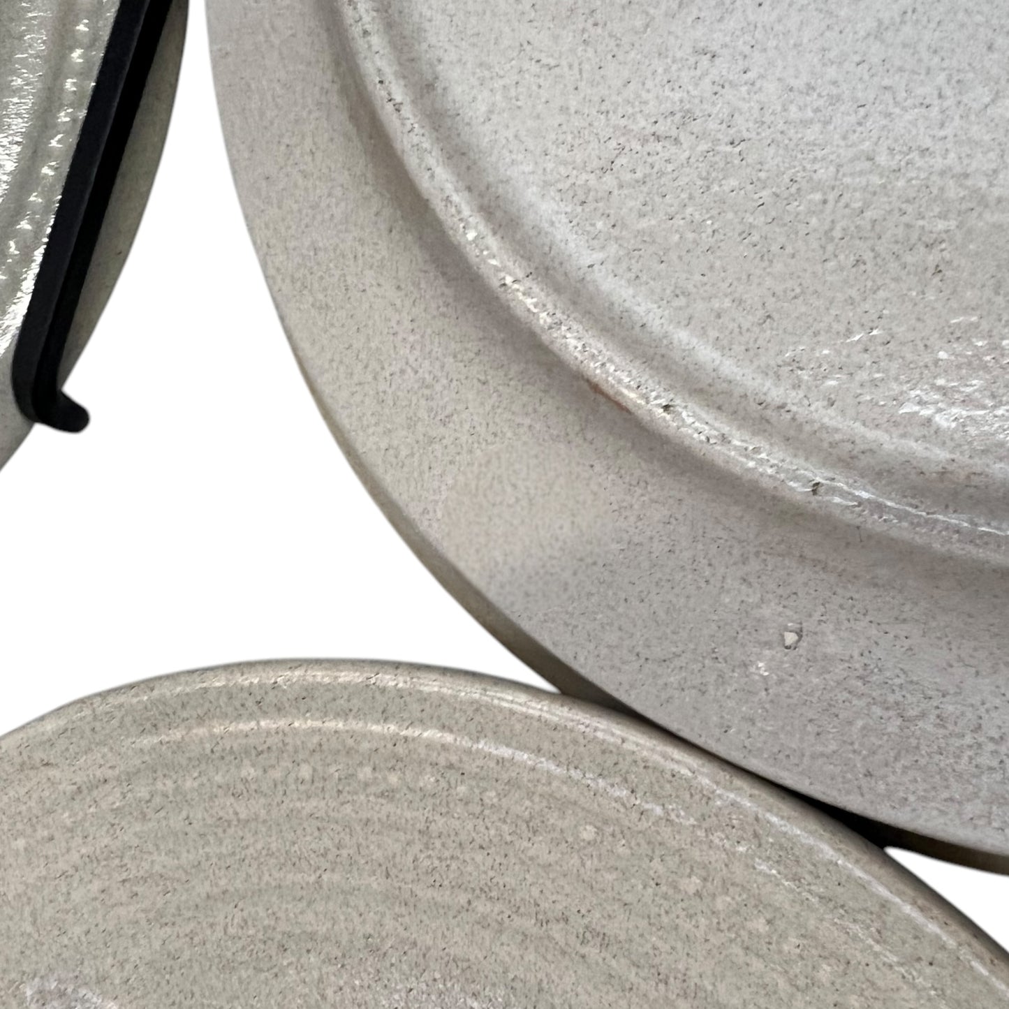 detailed view of divided French vintage plate