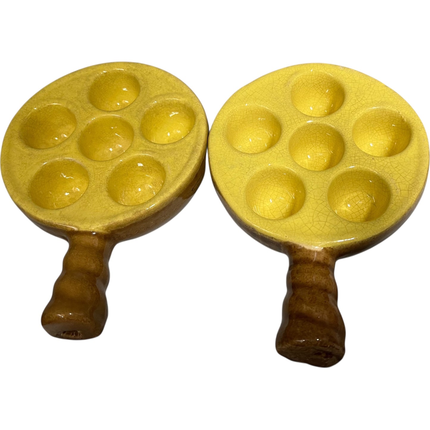 pair of French Rustic Escargot Dishes in various colours