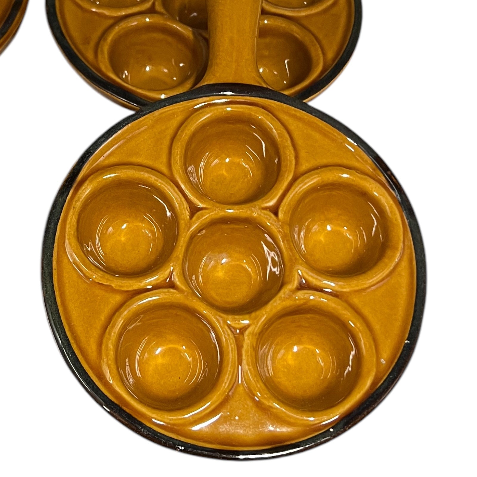 detail view of Vintage Snail Pots Plates