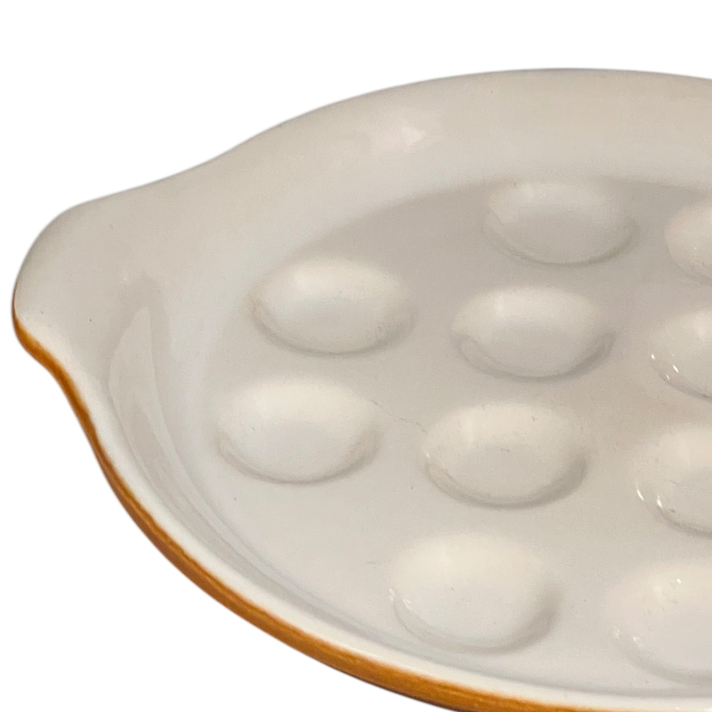 detail view of French Rustic Ceramic Escargot Dishes