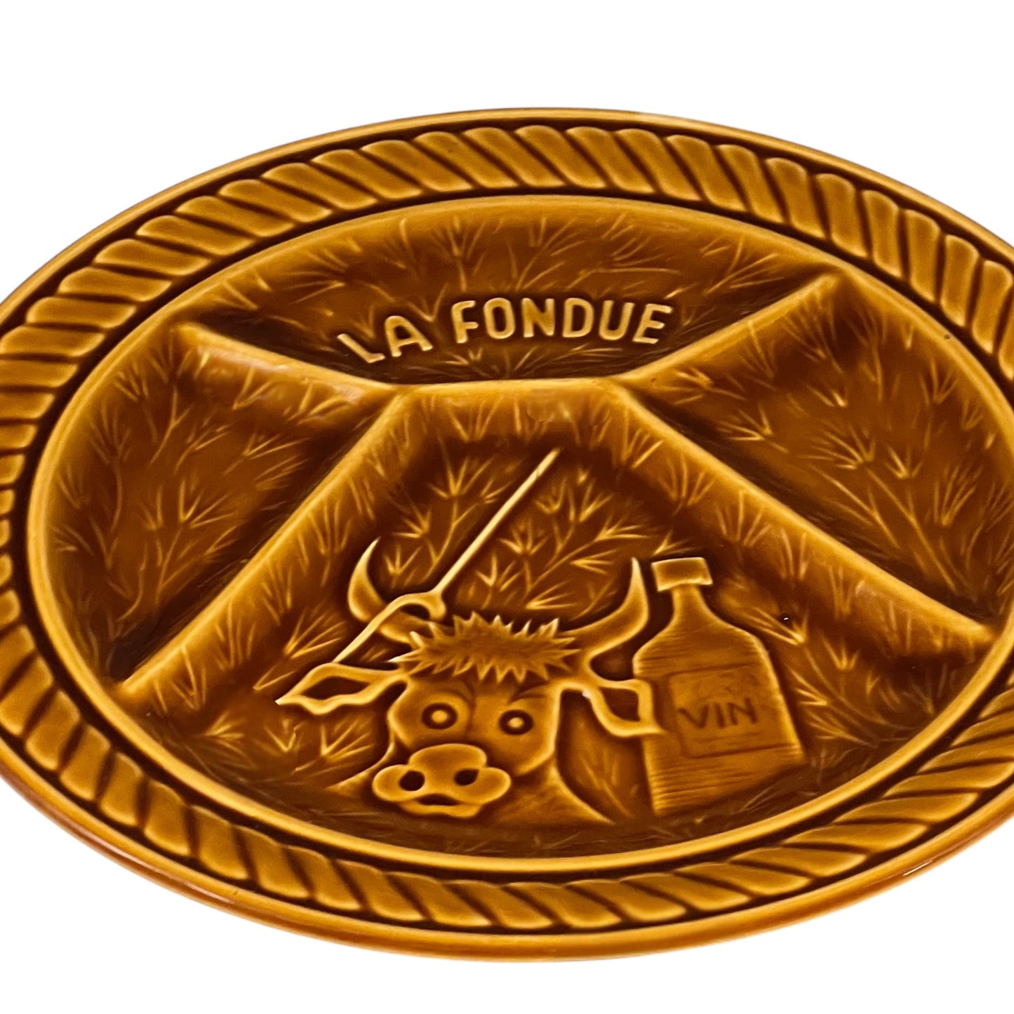 close up view of fondue plate