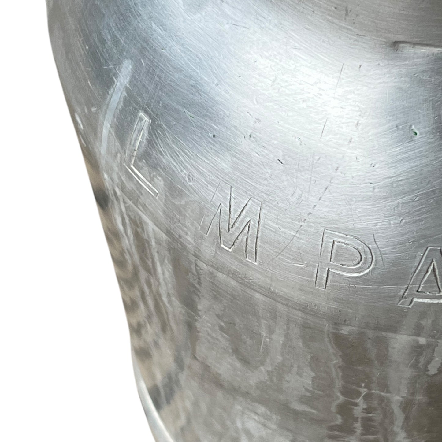 close up detail of milk churn