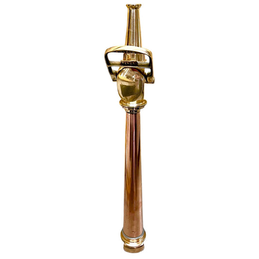 French Copper Fire Hose Nozzle, On Off Valve, Rare Vintage Monitor with Brass End for sale from All Things French Store
