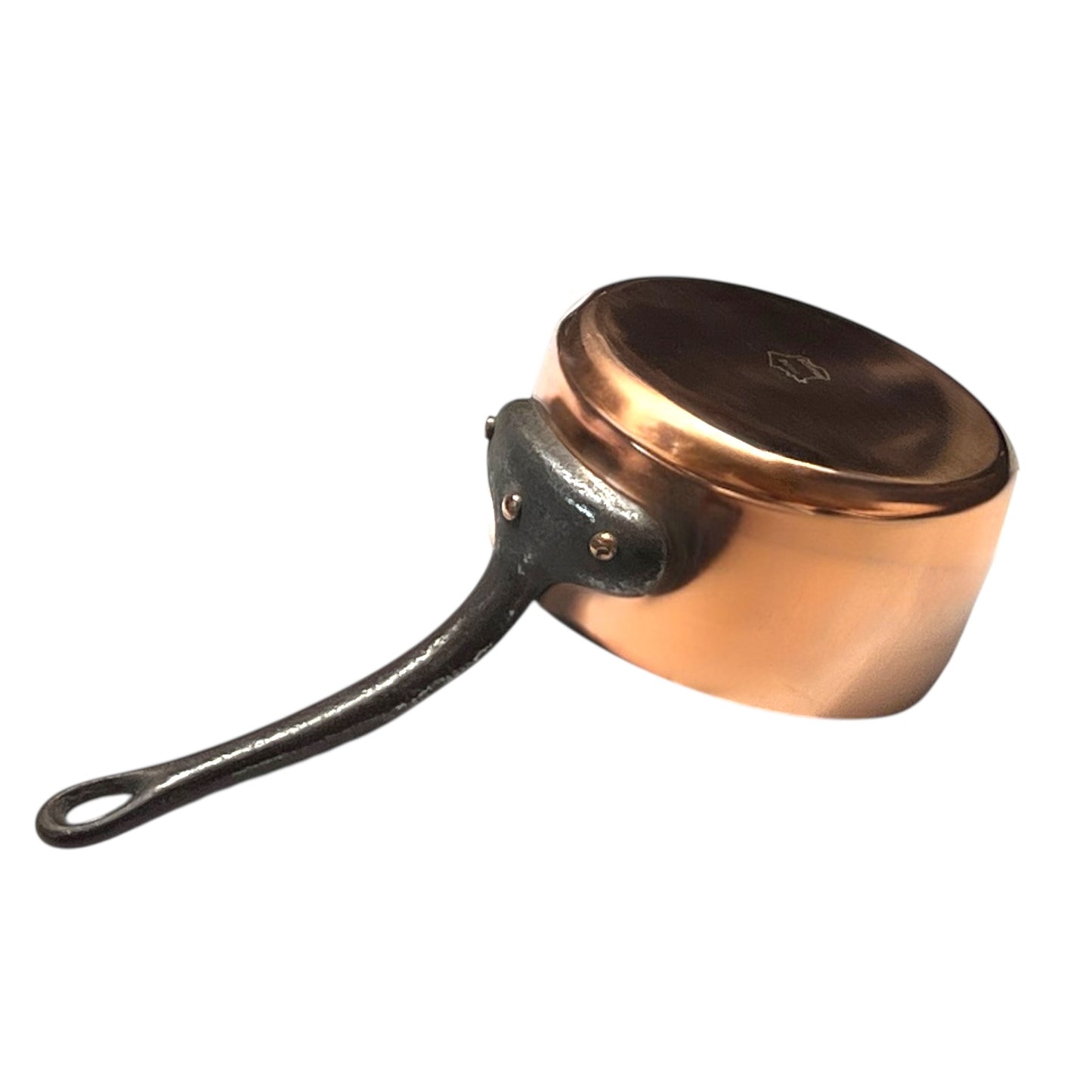 Small French Copper Pan, 12cm Vintage Copper Pot ideal as a side dish pot for sale