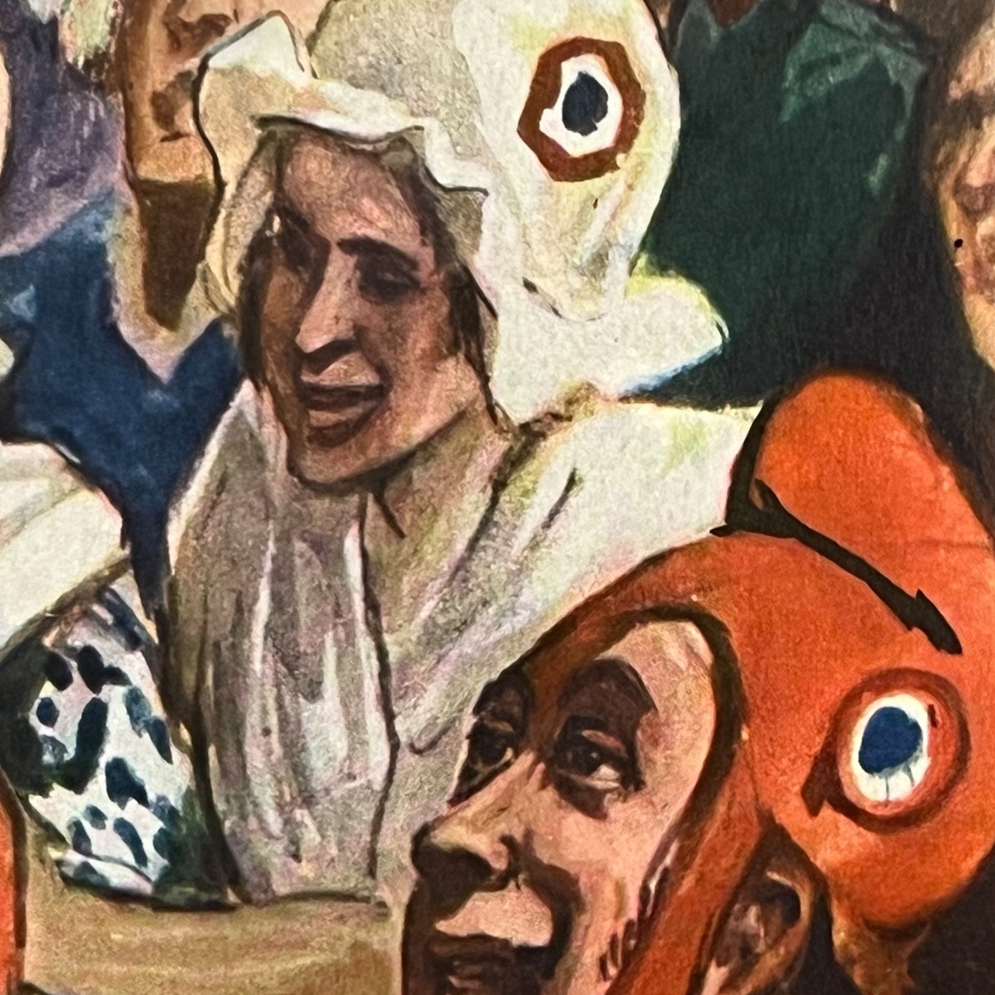Vintage French Double Sided 1950s School Poster, La Marseillaise (P14)