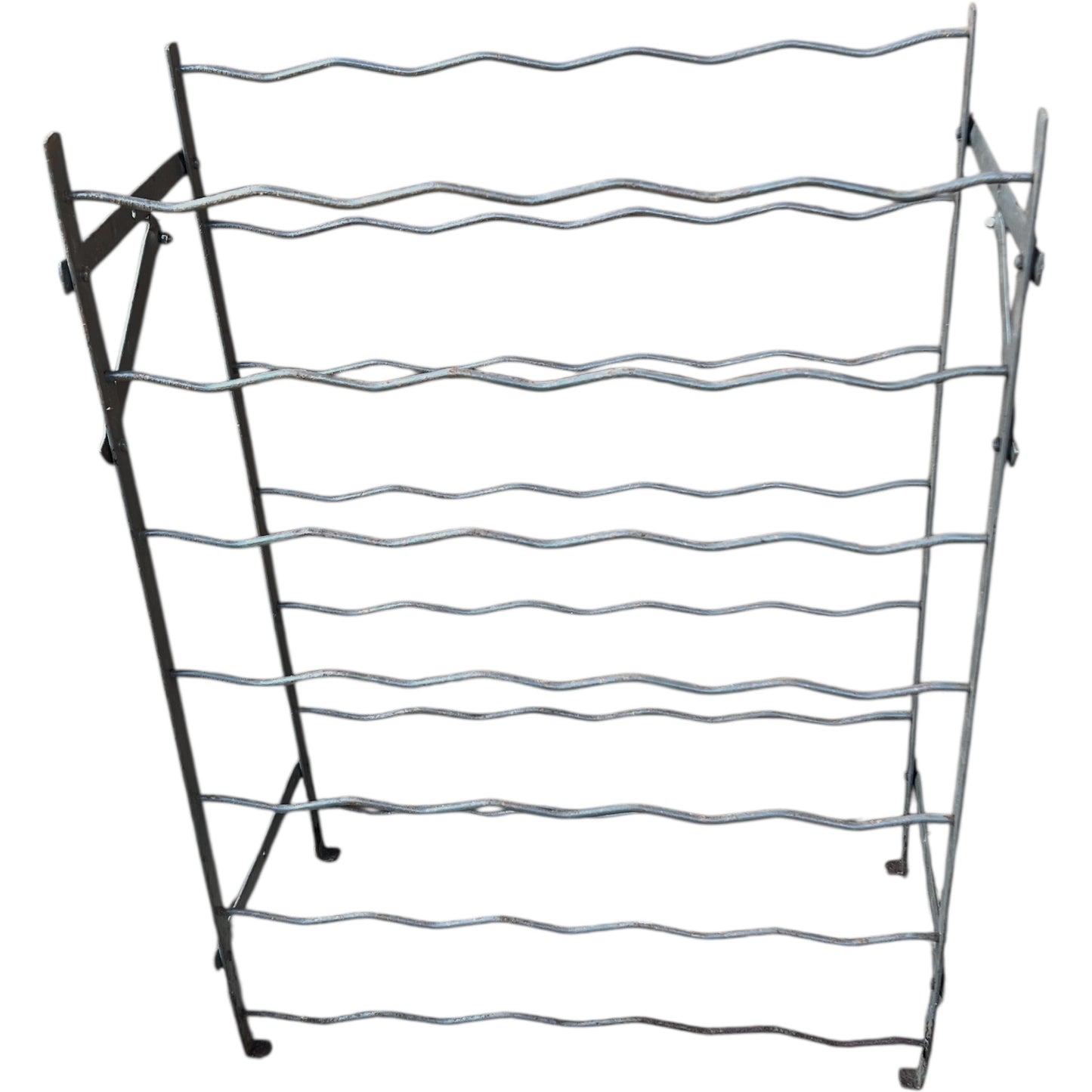 French Rigidex Style Metal Bottle Rack, Vintage Wine Cellar Rack holds 35 bottles for sale from All Things French Store
