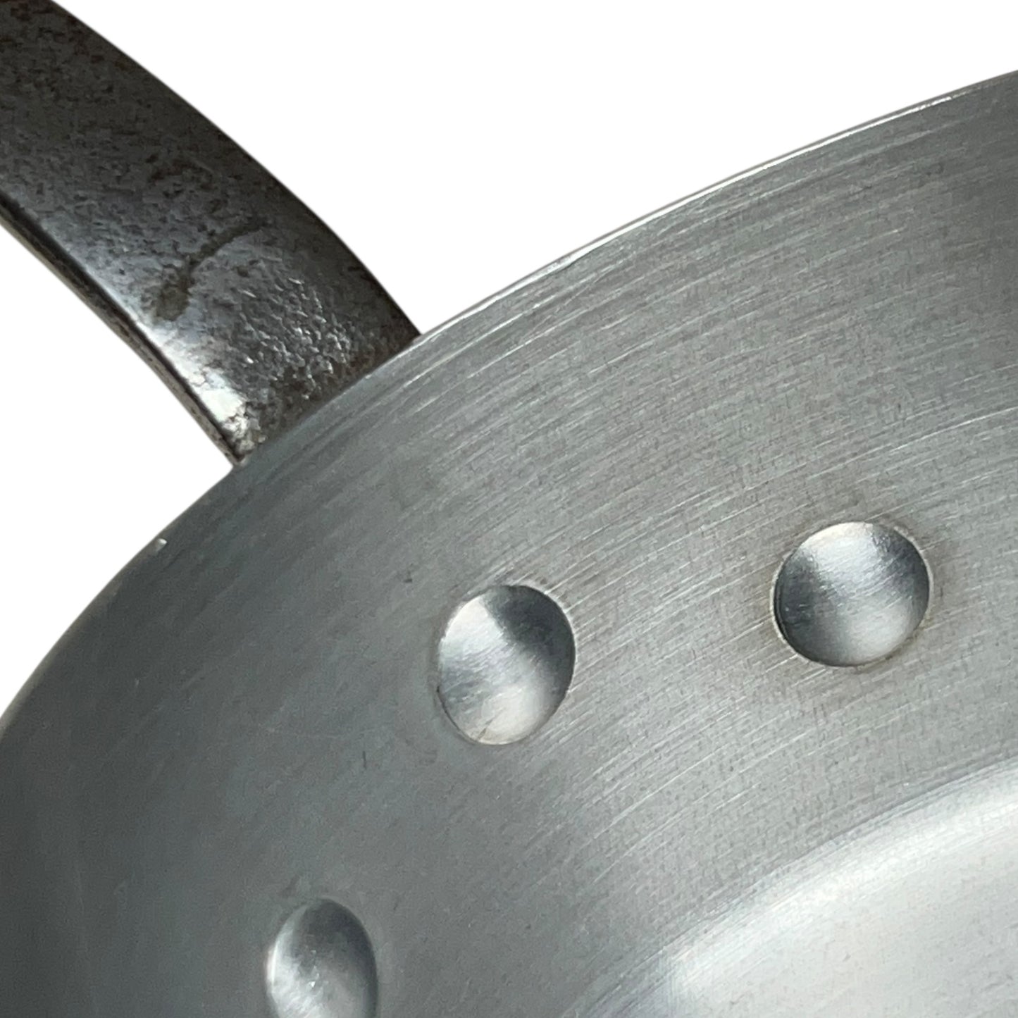 inside of French copper pan