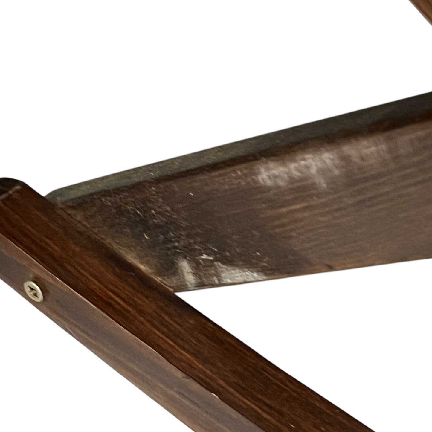 slotted wood on footstool