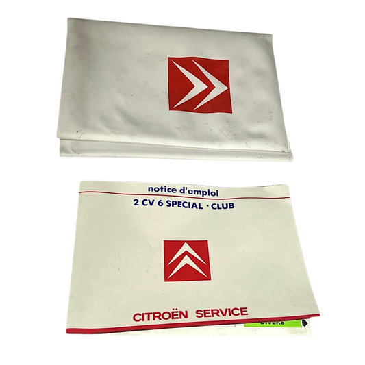 Instruction Manual for Citroen 2 CV6 Special Club  1986 with Plastic Wallet