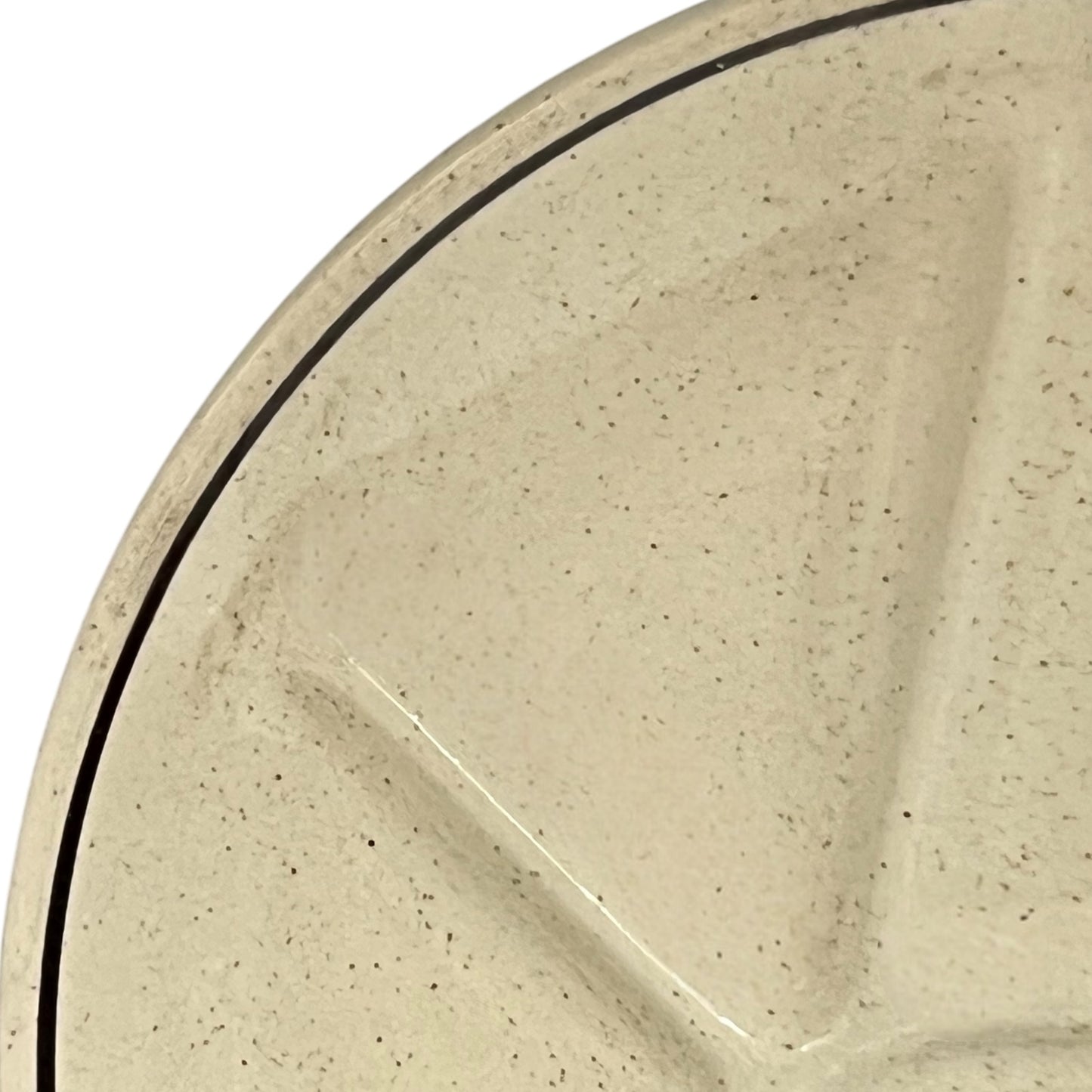side view of fondue plates