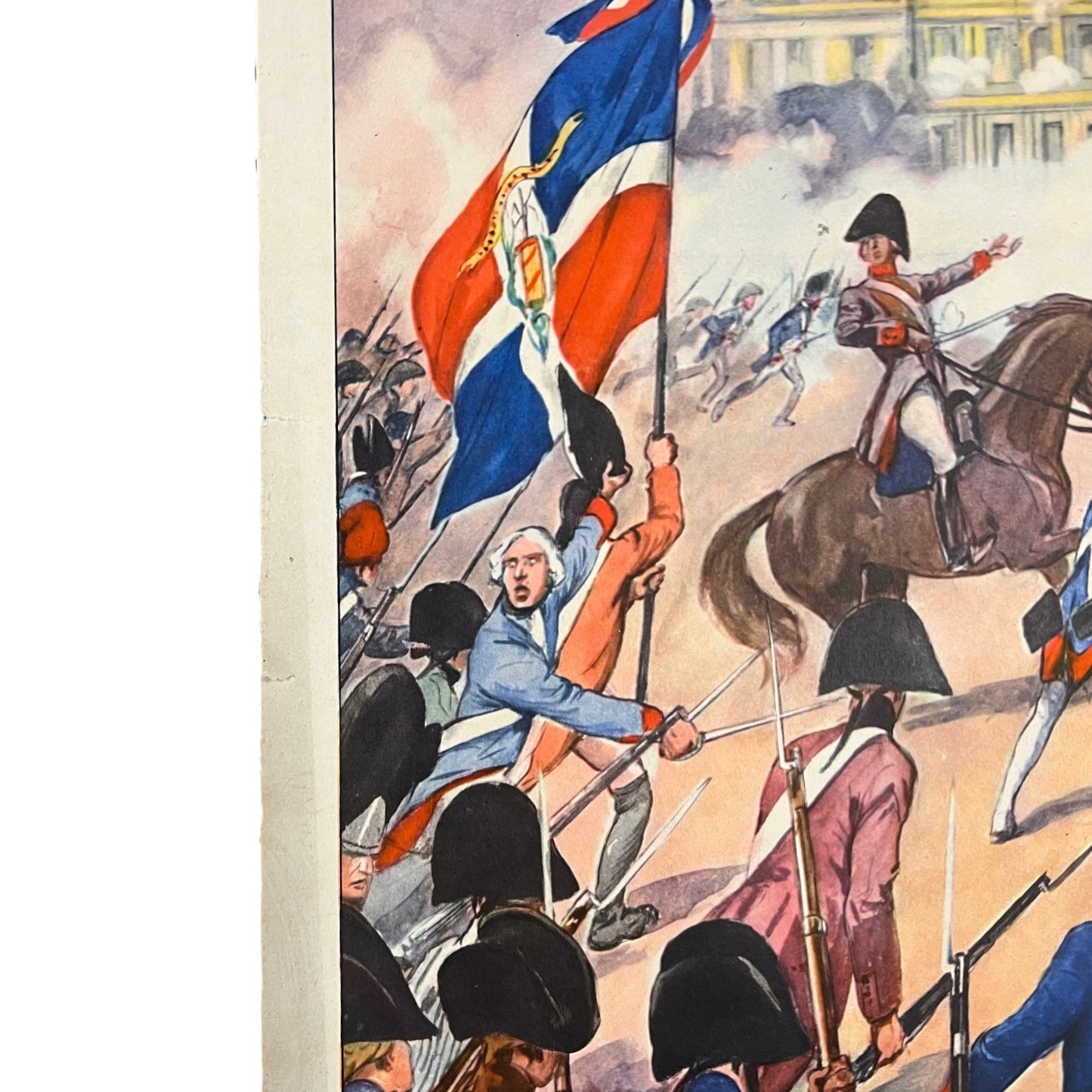 Vintage French Double Sided 1950s School Poster, La Marseillaise (P14)