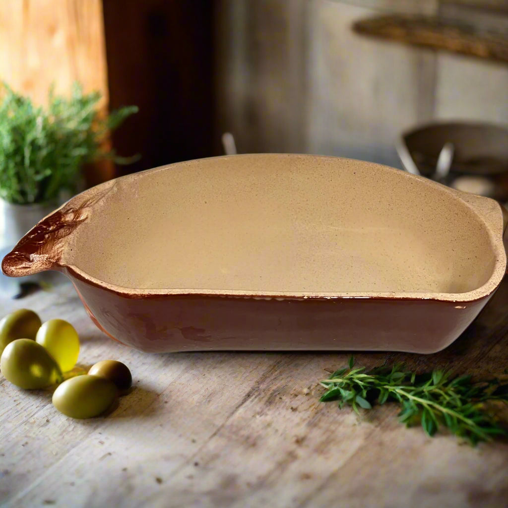 French Rabbit Shaped Casserole Pot, Game Stew Cooking Dish, Deep Pie Dish