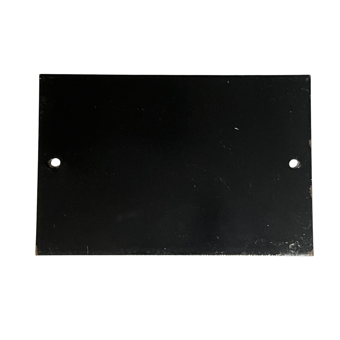 Back of enamel French door number sign