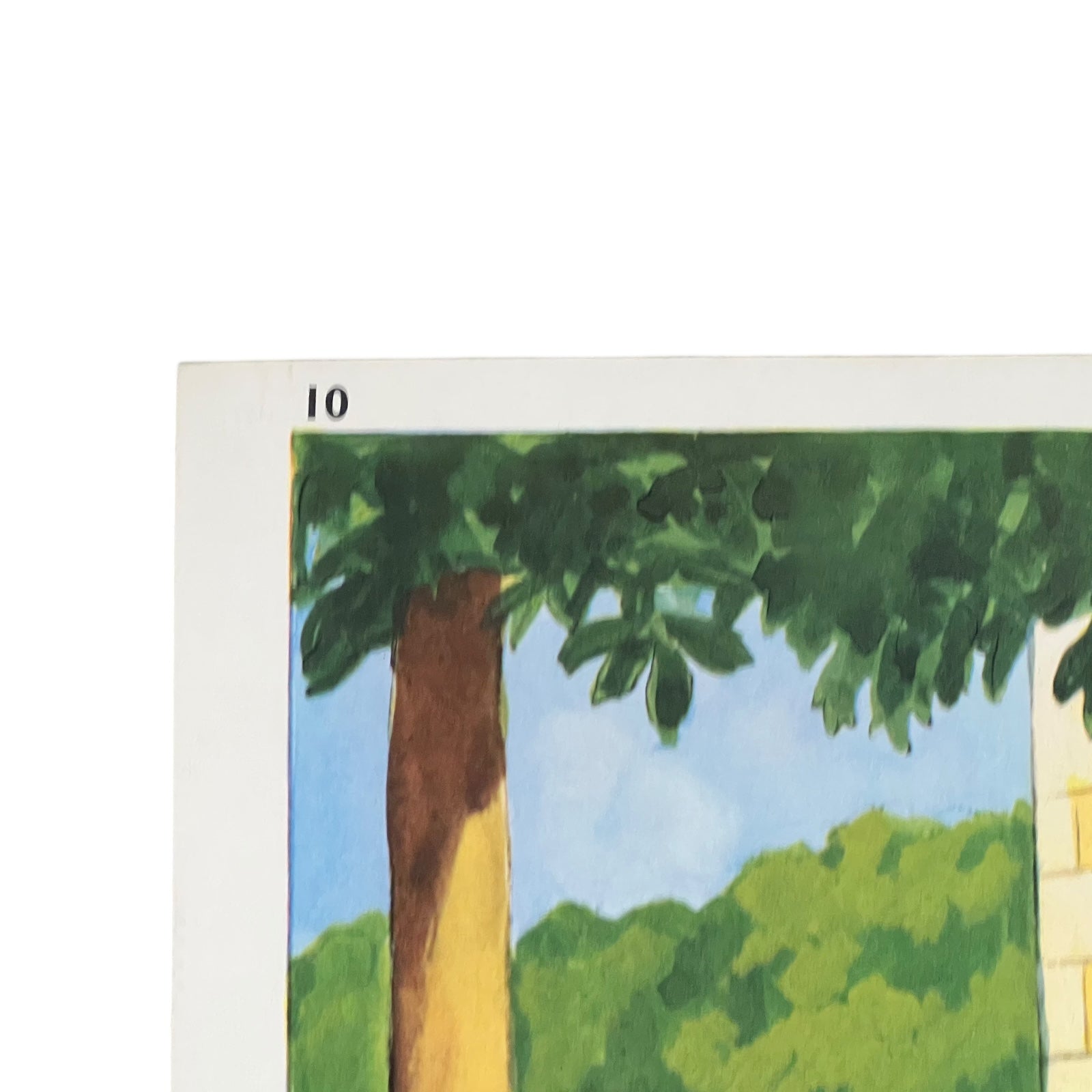 close up of double sided school poster