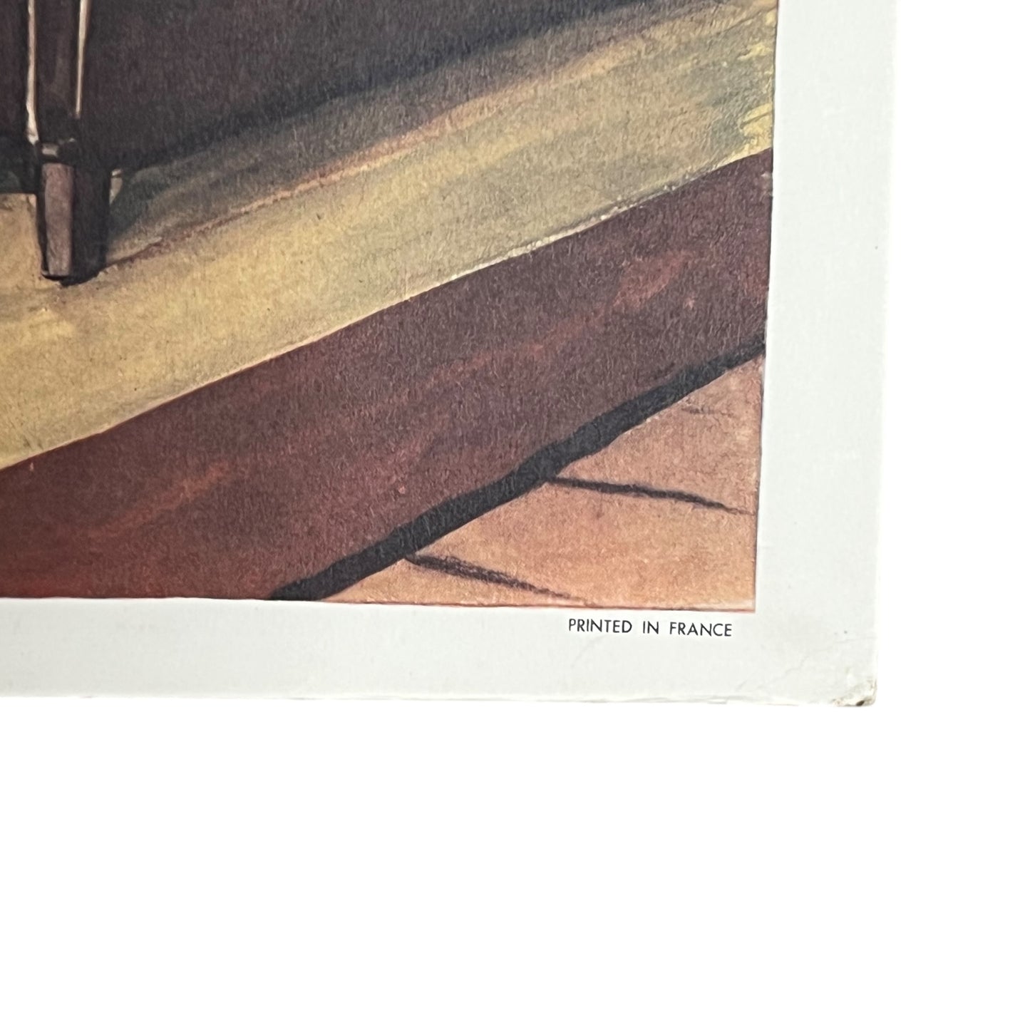 detail view of double sided school poster