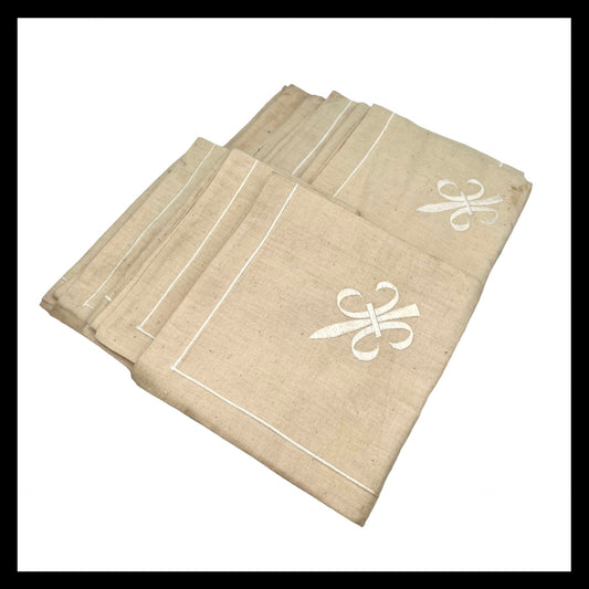 image French vintage linen pillowcases sold by All Things French Store