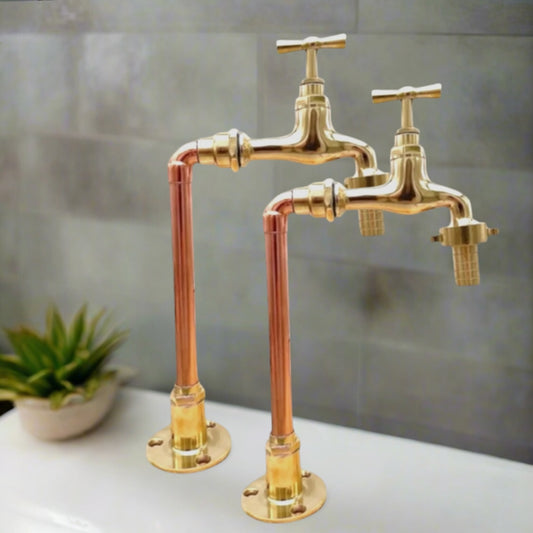 Bespoke Made to Measure hand made copper and brass taps