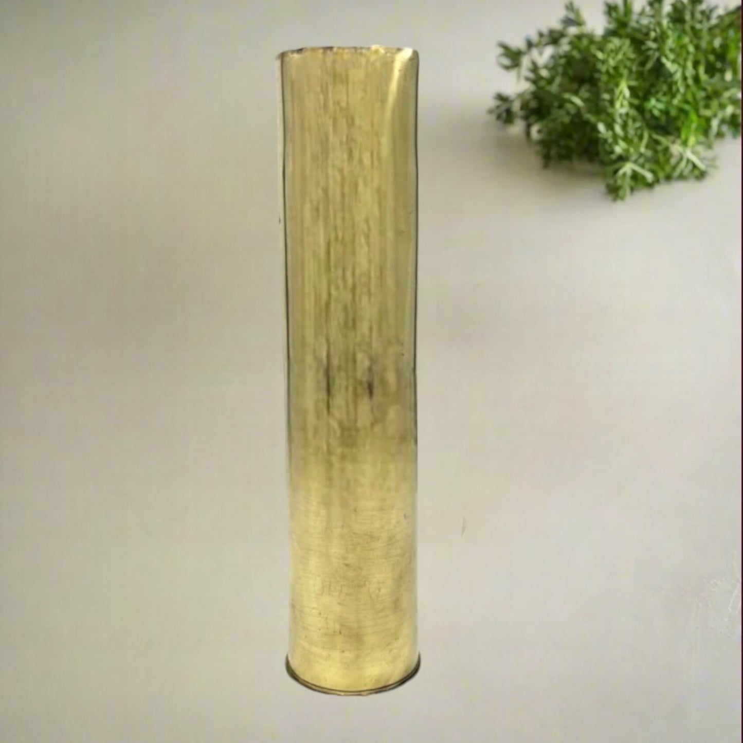 Vintage French WW1 Brass Shell Case Trench Art Vase – Militaria Collectors Piece