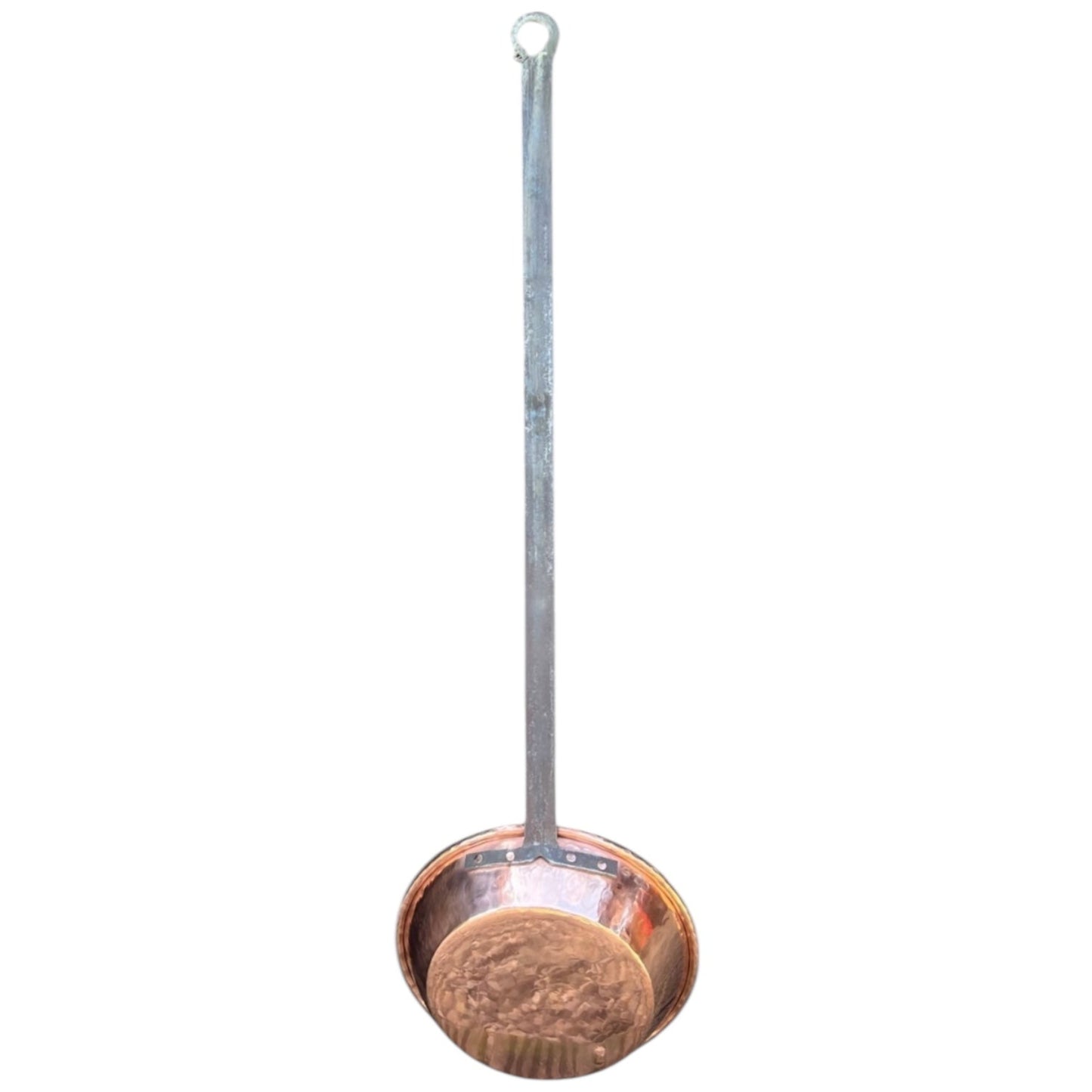 Very Long Handled Vintage Copper Pan, Antique French Copper, + 1m Long