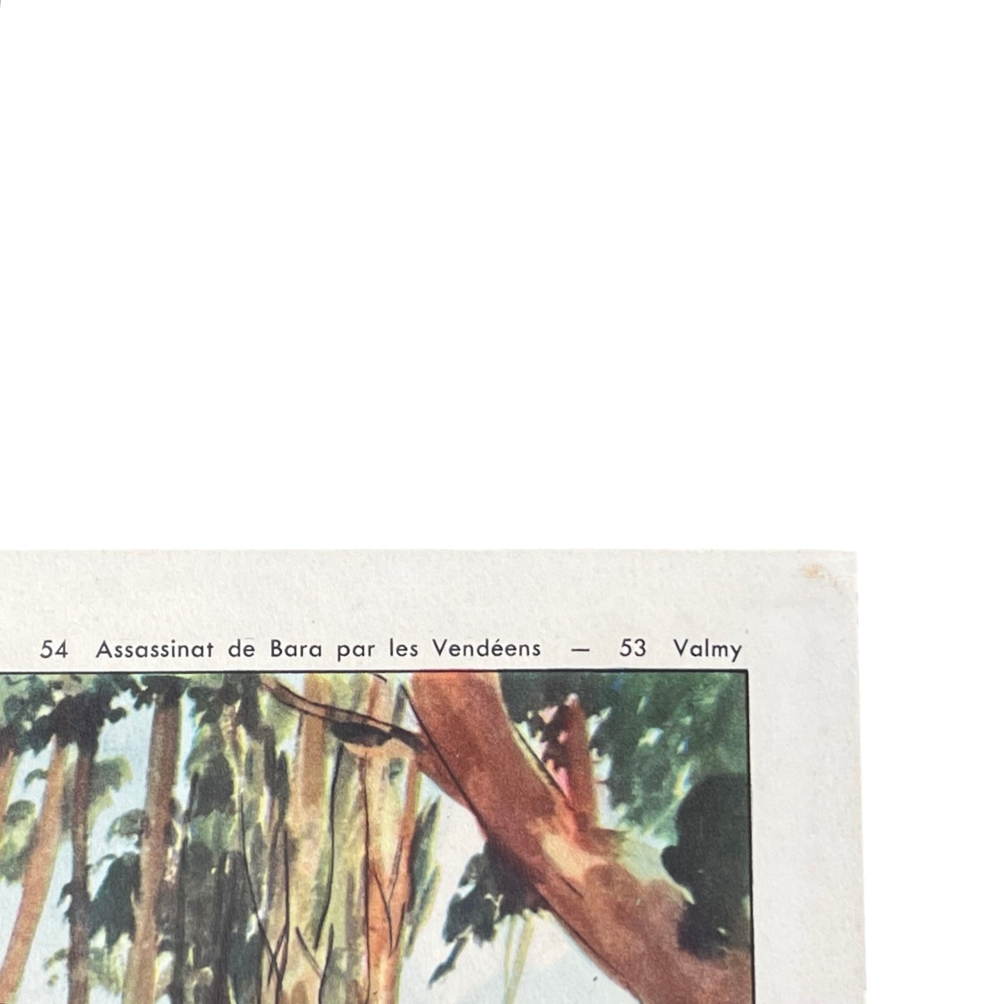 close up detail of French poster