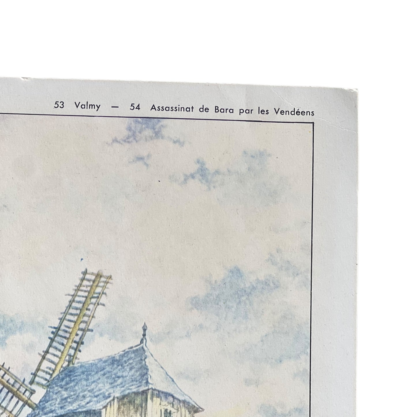 close up of French poster