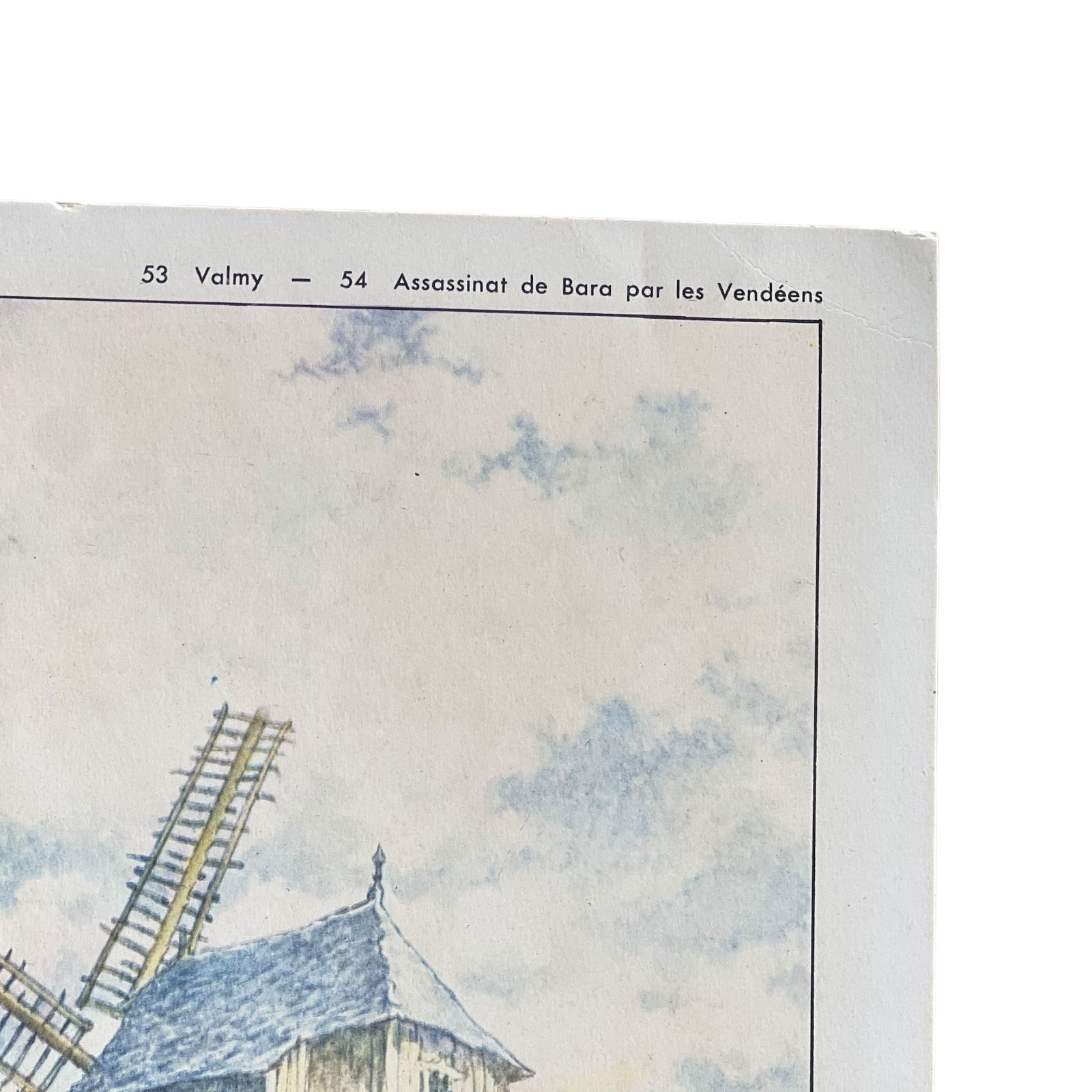 close up of French poster