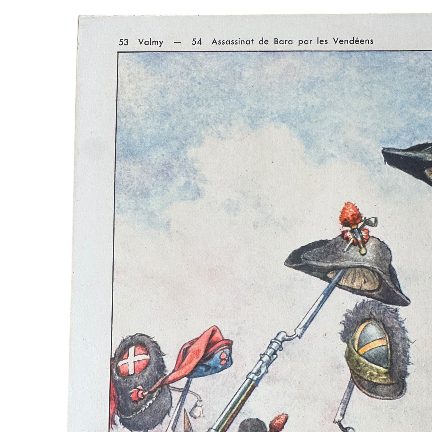 detailed view of French poster